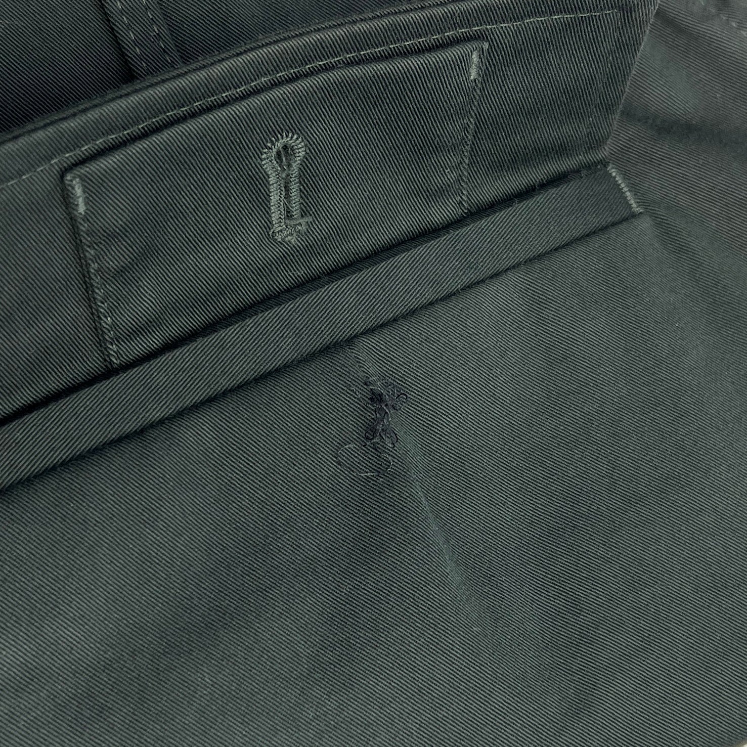 FENDI 2024AW Logo Patch Zip Pocket Cotton Pants FB0960 AQMV Size 52 フェンディ ロゴパッチ ジップポケット コットンパンツ サイズ52