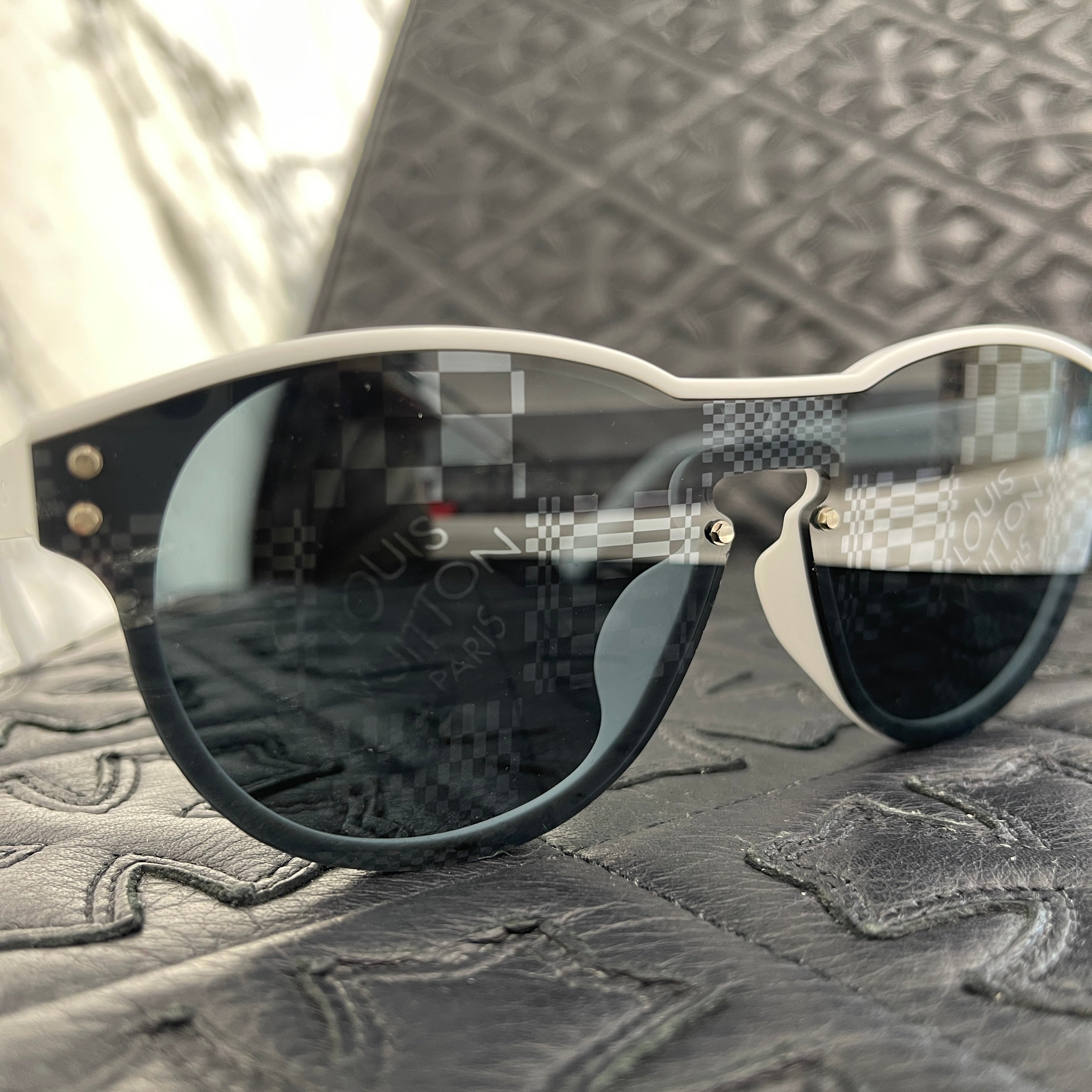 LOUIS VUITTON 2021SS LV Waimea Damier Boston Sunglasses Z1443E ルイヴィトン LVワイメア ダミエ ボストン サングラス