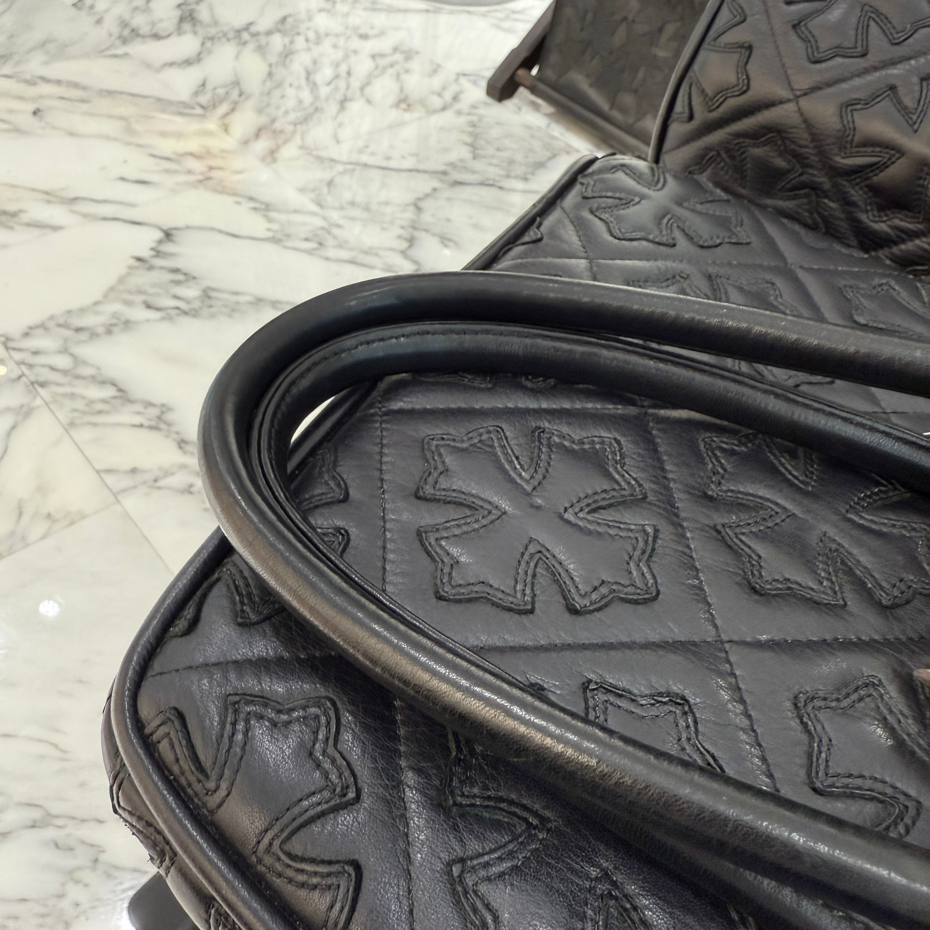 CHROME HEARTS WOVEN LEATHER MO BAG Small クロムハーツ ウーブンレザーモーバッグ スモール