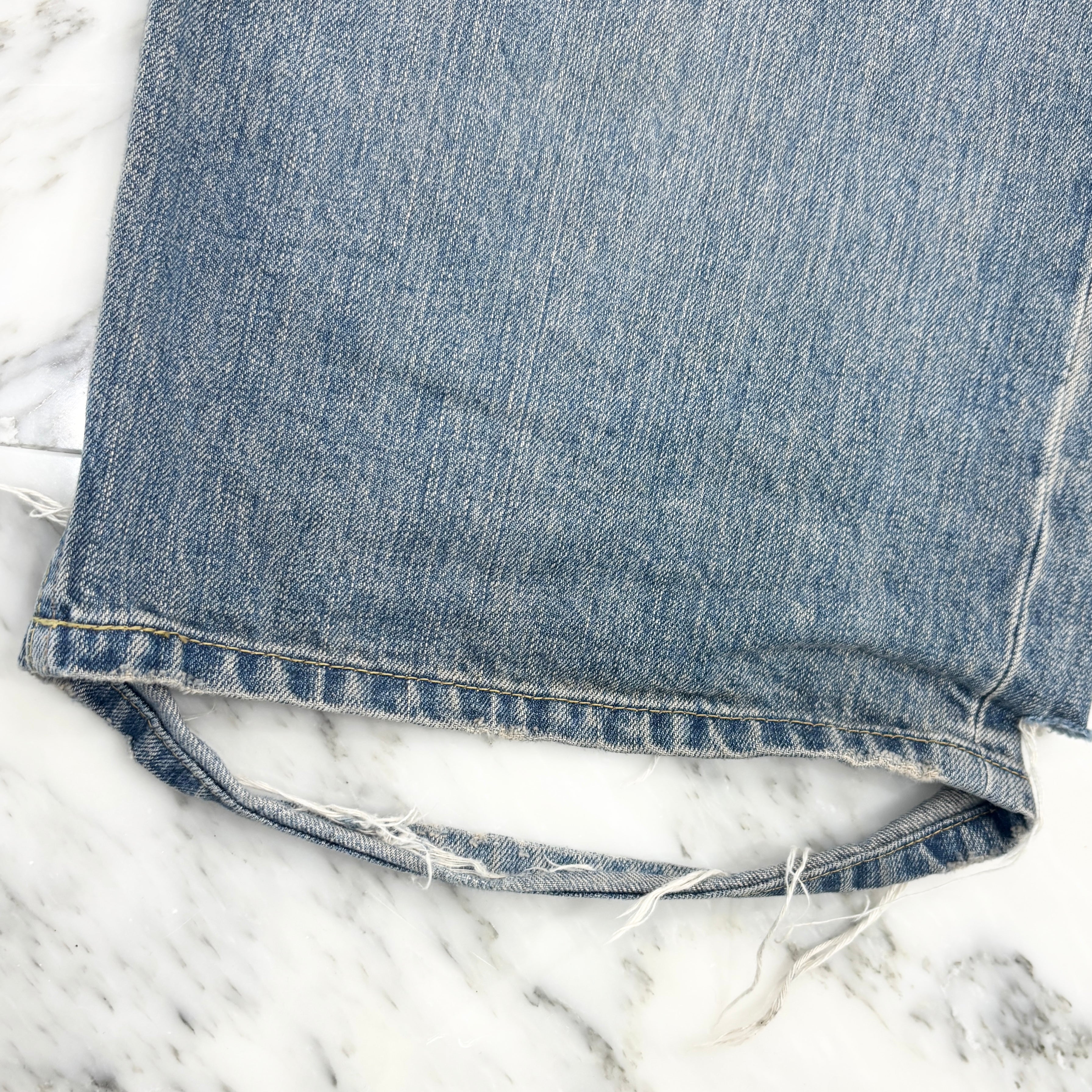 BALENCIAGA 2023 Drawstring Over Sized Baggy Denim Pants 786643 TQW55 Size XS バレンシアガ ドローストリング オーバーサイズ バギー デニムパンツ サイズXS