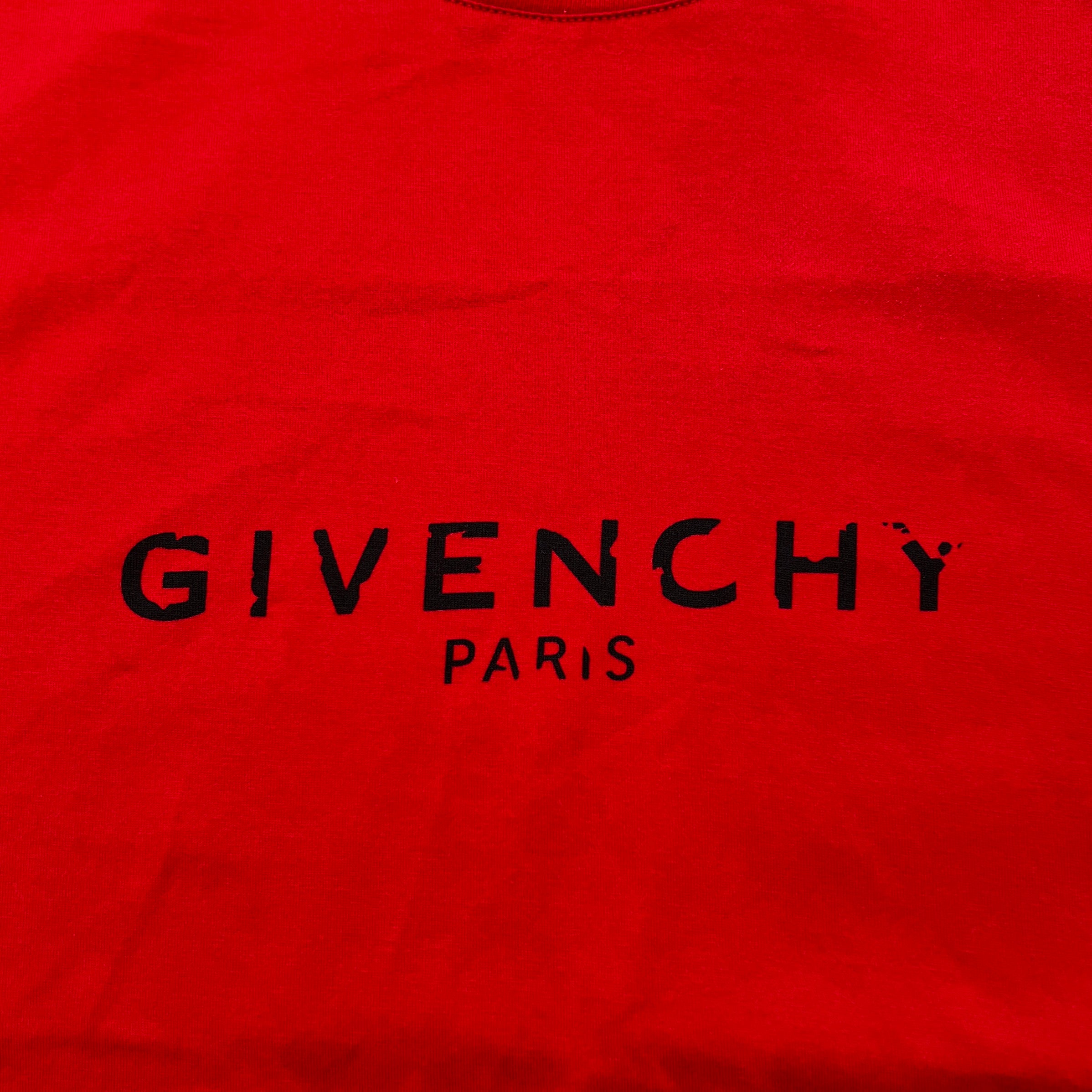 GIVENCHY 2022SS Vintage Effect Crew Neck Tee BM70K93002 Size L ジバンシィ ヴィンテージエフェクト クルーネック Tシャツ サイズL