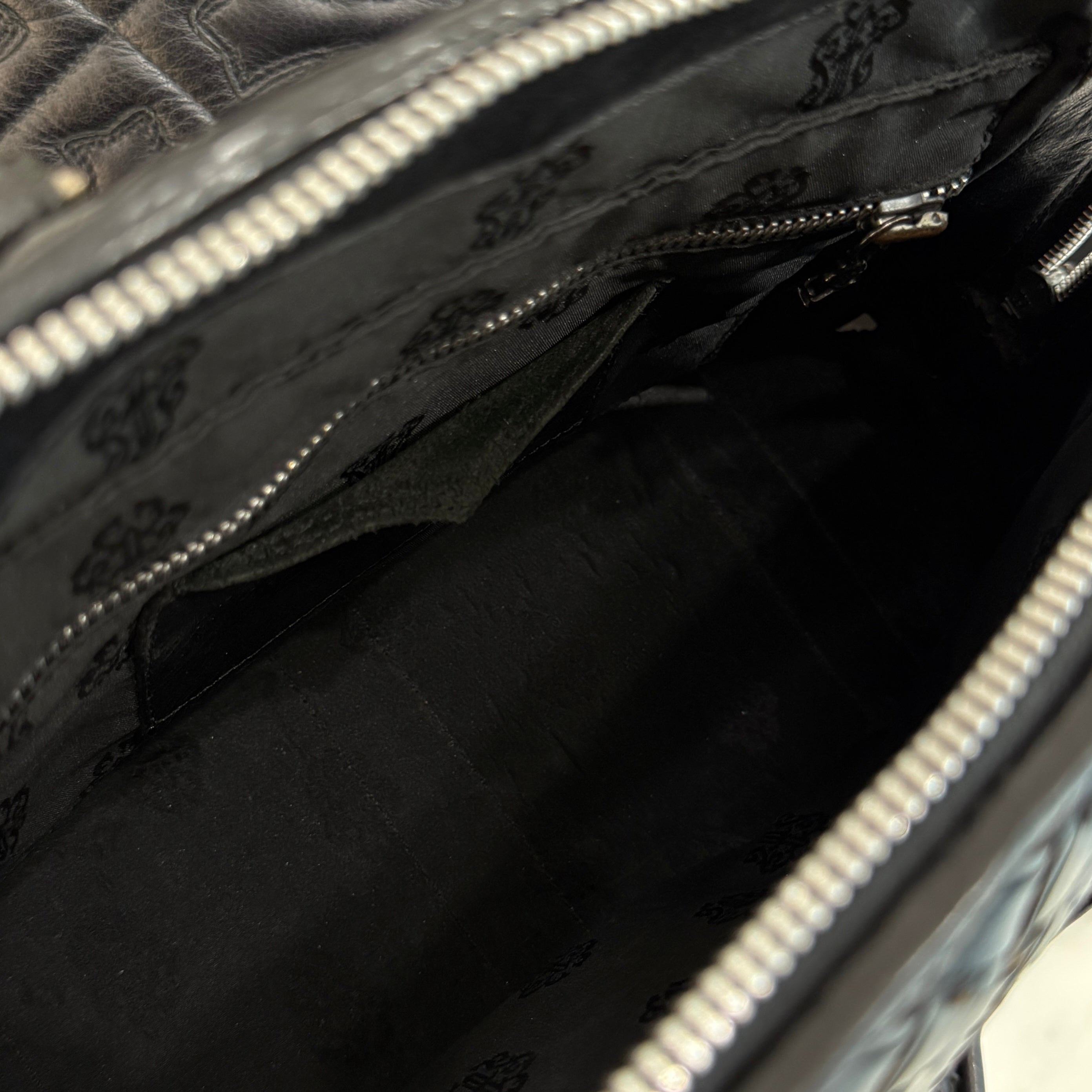 CHROME HEARTS WOVEN LEATHER MO BAG Small クロムハーツ ウーブン