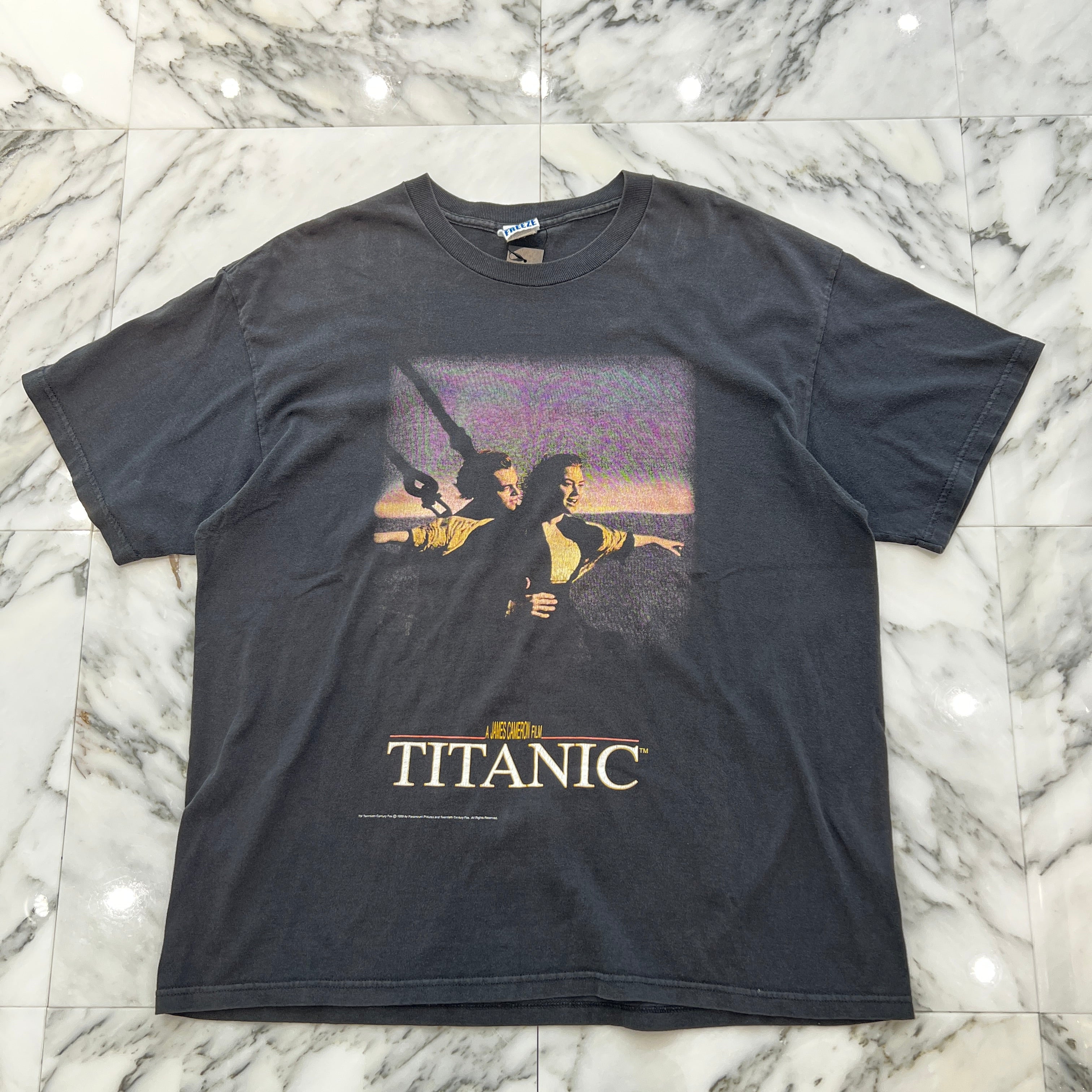 Vintage 90's Titanic "JACK & ROSE" FREEZE S/S Tee Size XL 90's タイタニック "ジャック&ローズ" フリーズ社製 Tシャツ サイズXL