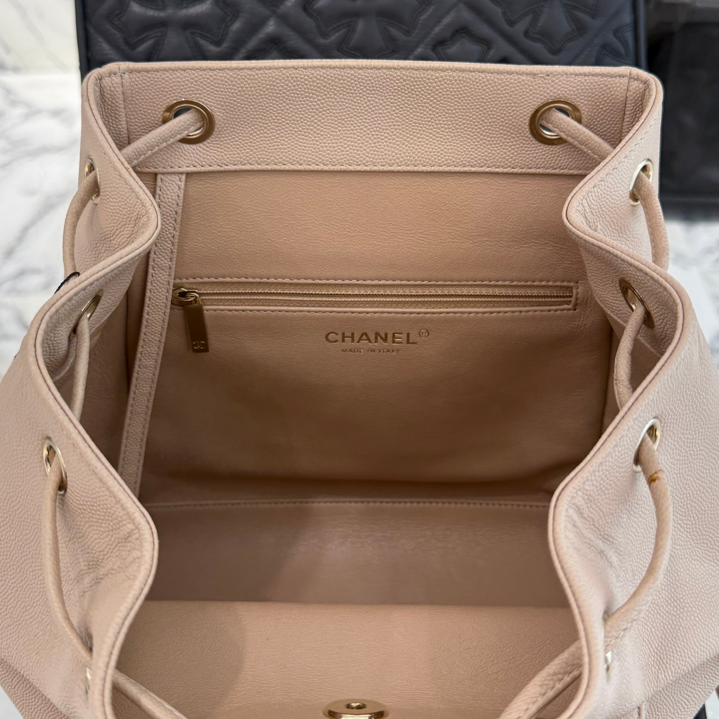 CHANEL 2019 Cruise Business Affinity Caviar Skin Backpack シャネル