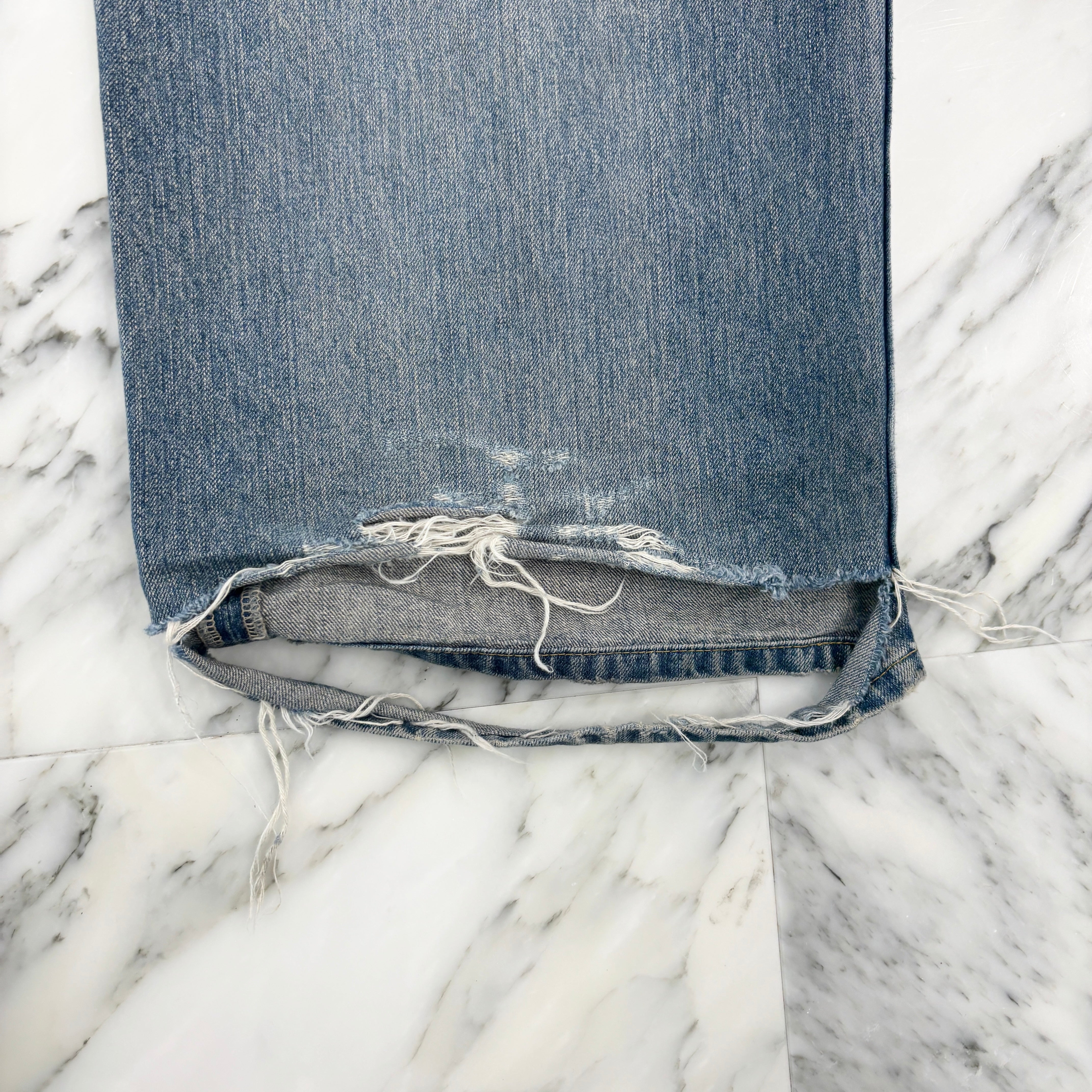 BALENCIAGA 2023 Drawstring Over Sized Baggy Denim Pants 786643 TQW55 Size XS バレンシアガ ドローストリング オーバーサイズ バギー デニムパンツ サイズXS