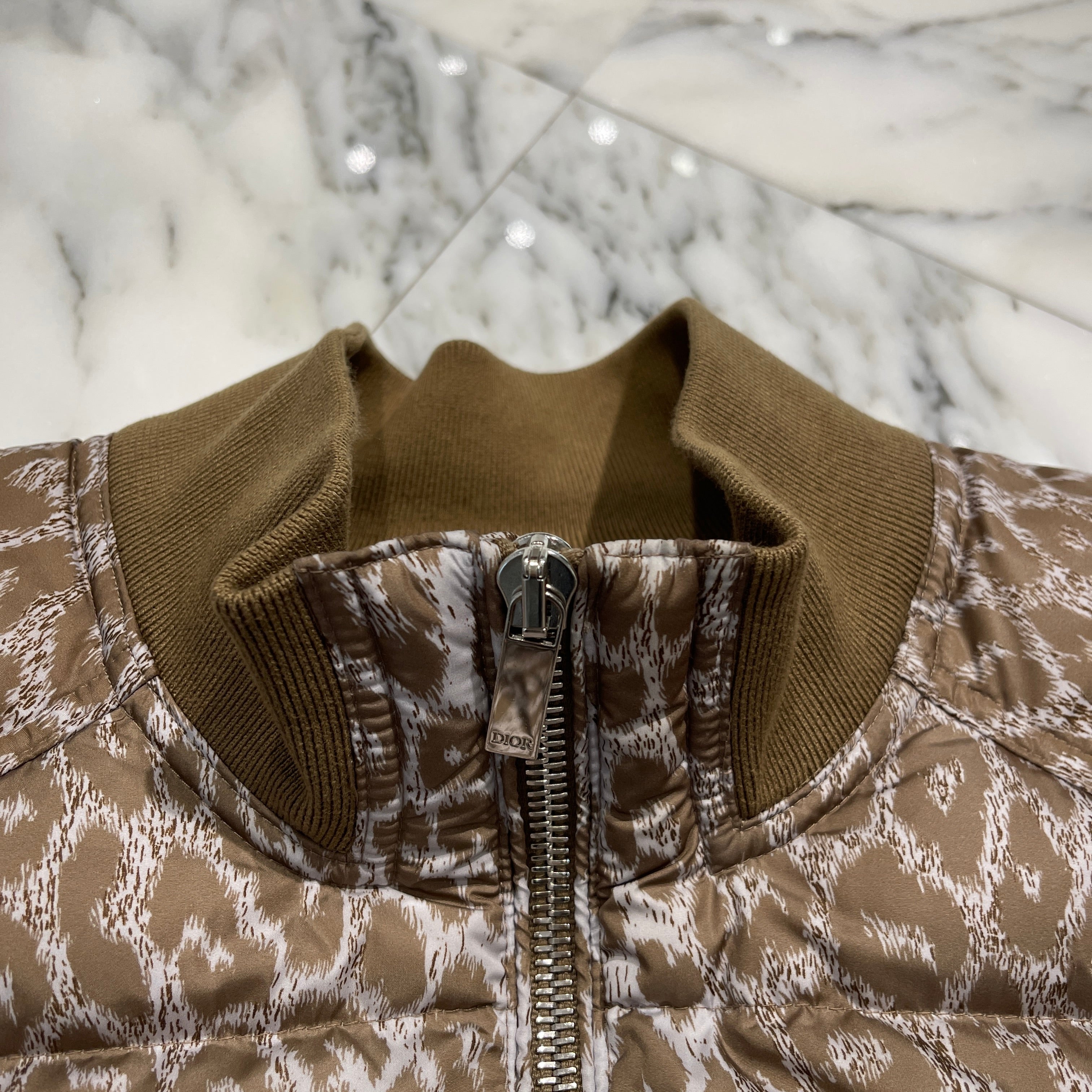 DIOR 2021AW Leopard Down Jacket 213C411A5492 Size 52 ディオール レオパード ダウンジャケット サイズ52