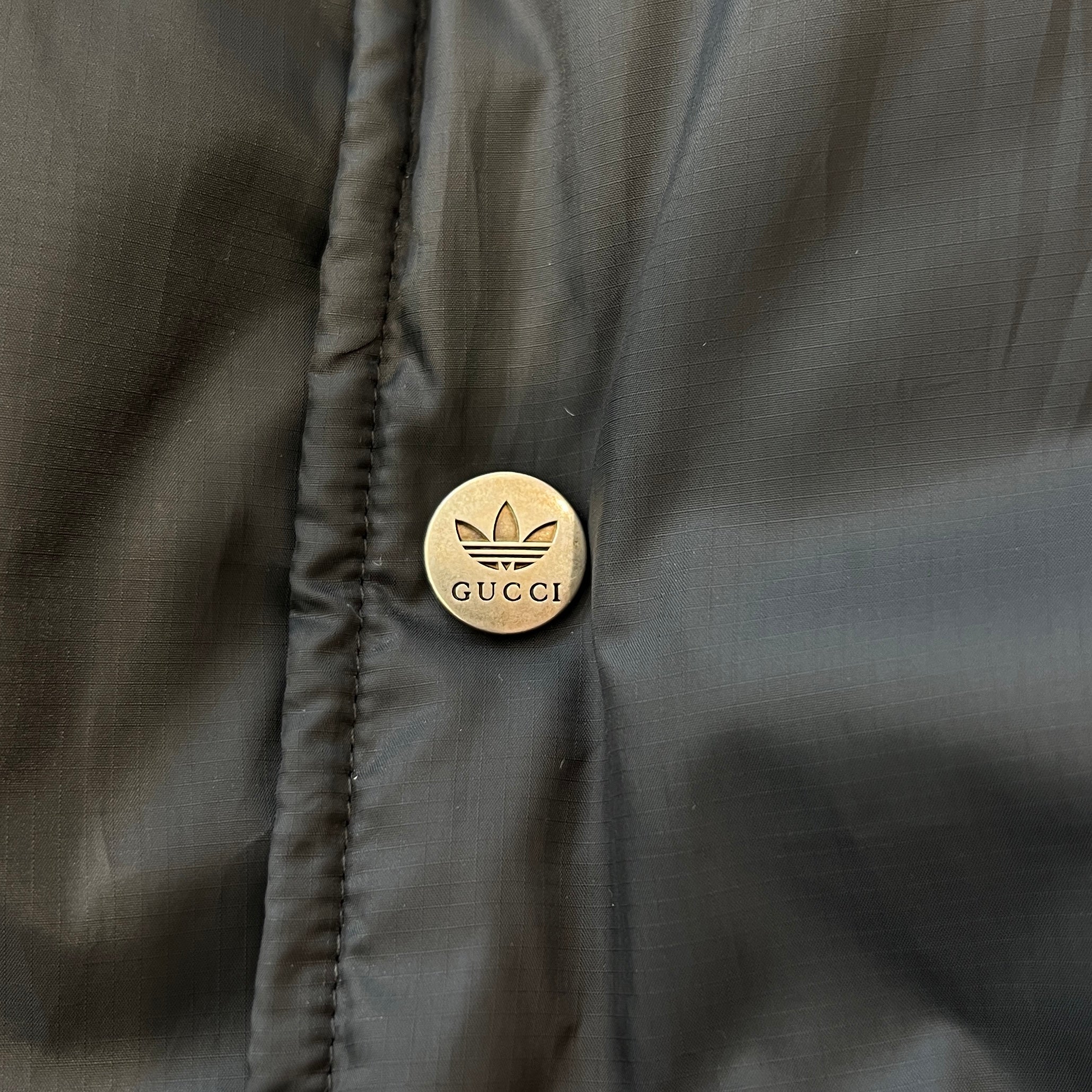 GUCCI × adidas 2022AW 3 Line Bomber Down Jacket 713714 ZALU9 Size 46 グッチ × アディダス 3ライン ボンバー ダウンジャケット サイズ46
