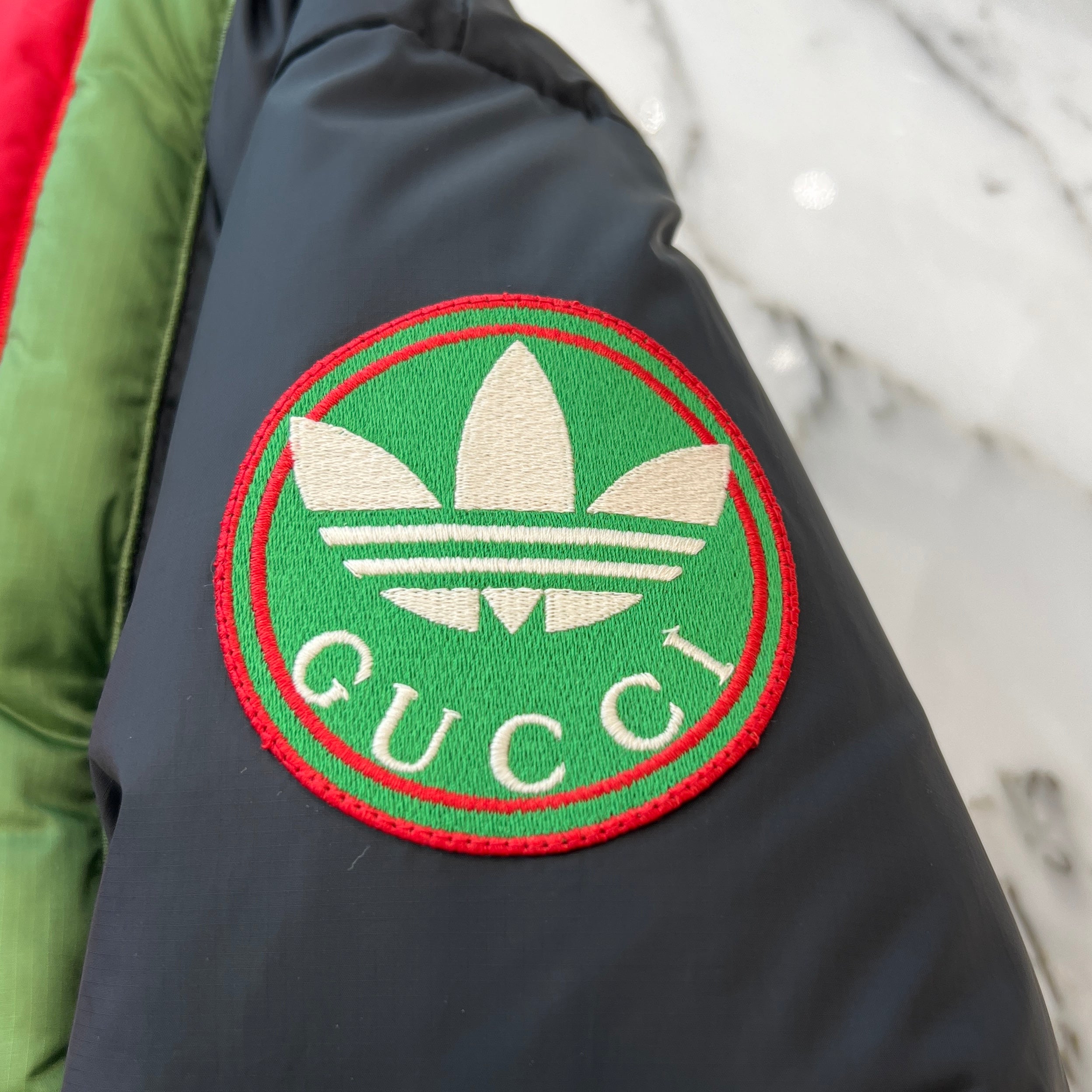 GUCCI × adidas 2022AW 3 Line Bomber Down Jacket 713714 ZALU9 Size