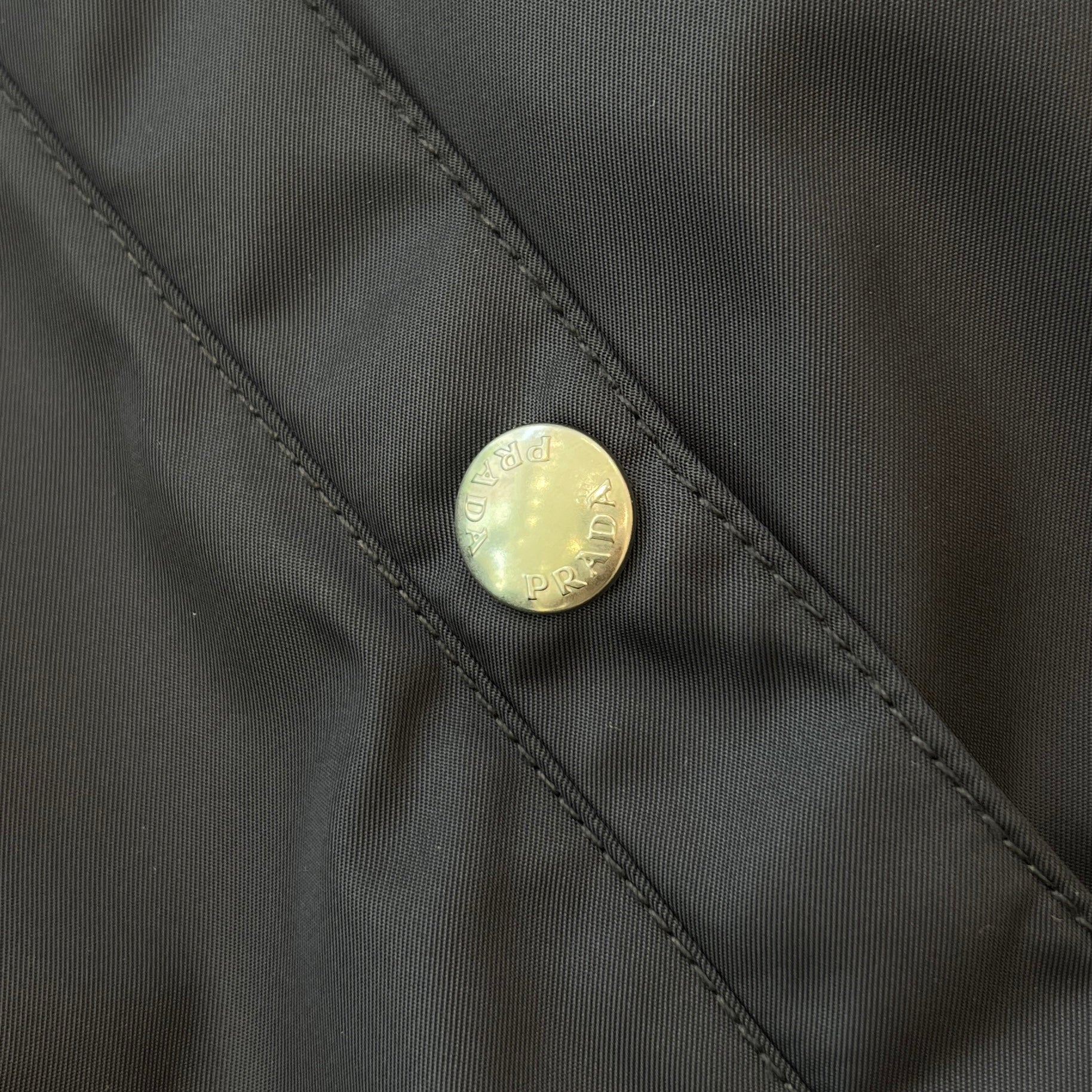 PRADA 2022SS Triangle Logo Plate Re-Nylon Zip Jacket SGH038 R121 1WQ8 Size 52 プラダ トライアングル ロゴプレート リナイロン ジップ ジャケット サイズ52