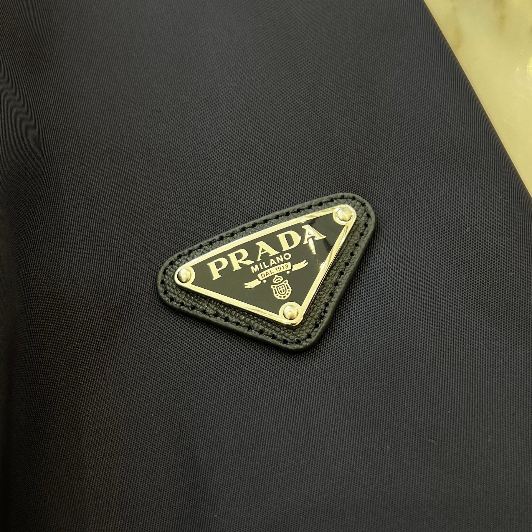 PRADA 2022SS Triangle Logo Plate Re-Nylon Zip Jacket SGH038 R121 1WQ8 Size 52 プラダ トライアングル ロゴプレート リナイロン ジップ ジャケット サイズ52