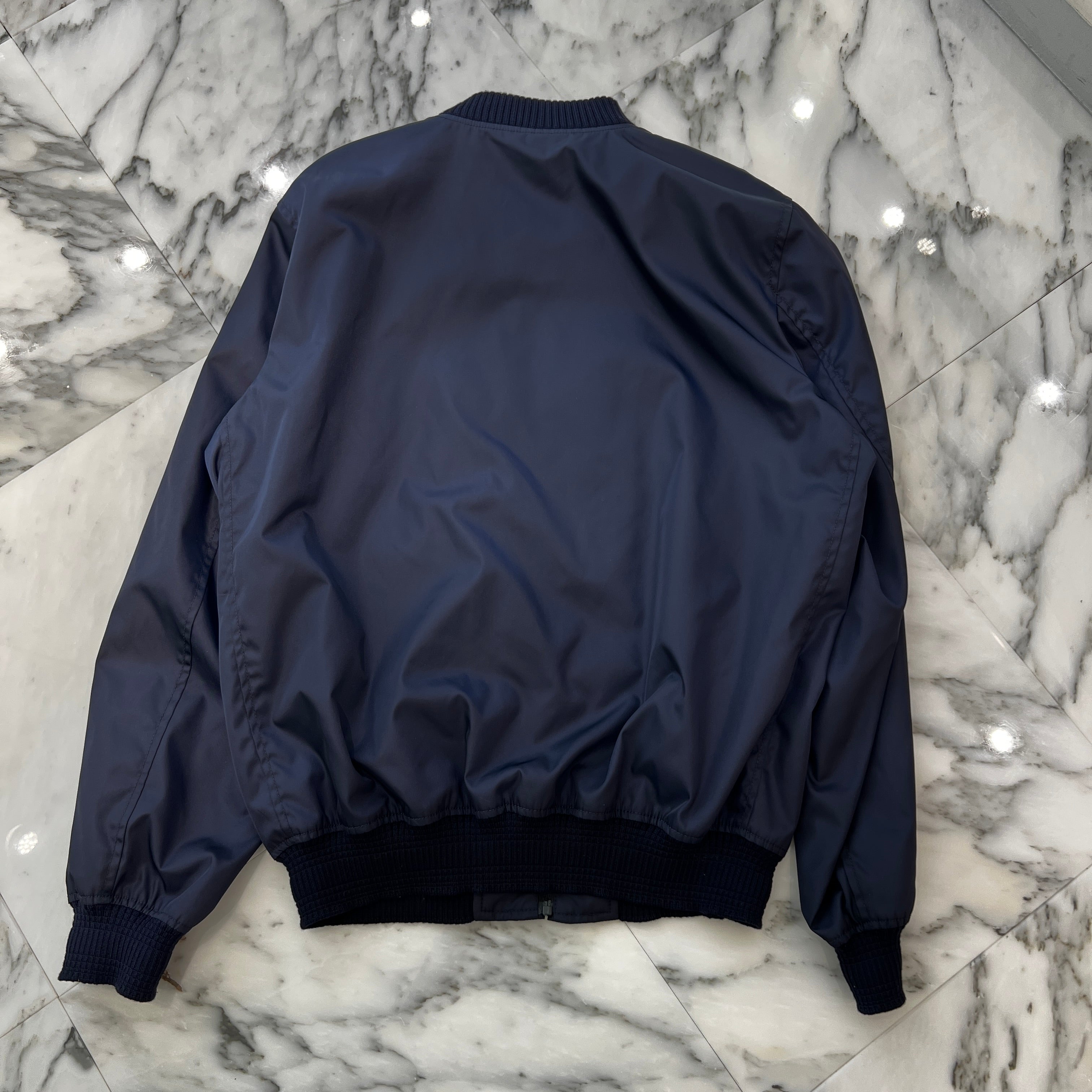 PRADA 2022SS Triangle Logo Plate Re-Nylon Zip Jacket SGH038 R121 1WQ8 Size 52 プラダ トライアングル ロゴプレート リナイロン ジップ ジャケット サイズ52