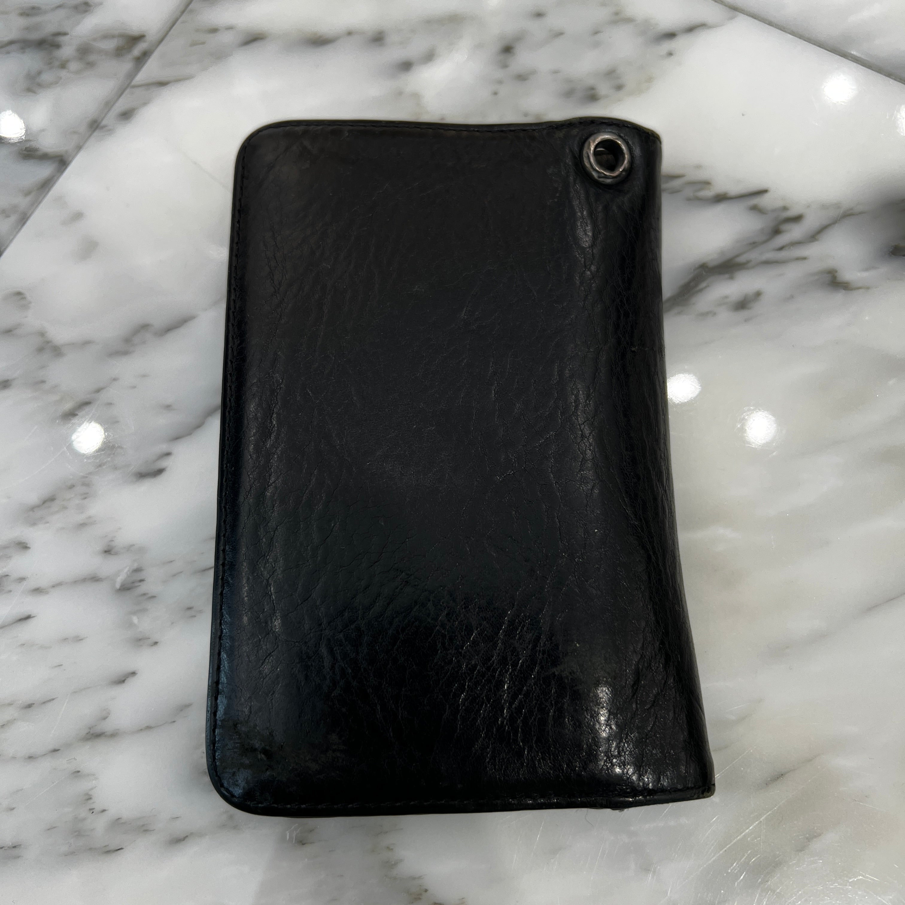 CHROME HEARTS REC 2 ZIP Cross Ball Leather Wallet クロムハーツ REC 2ジップ クロスボール レザーウォレット コインケース