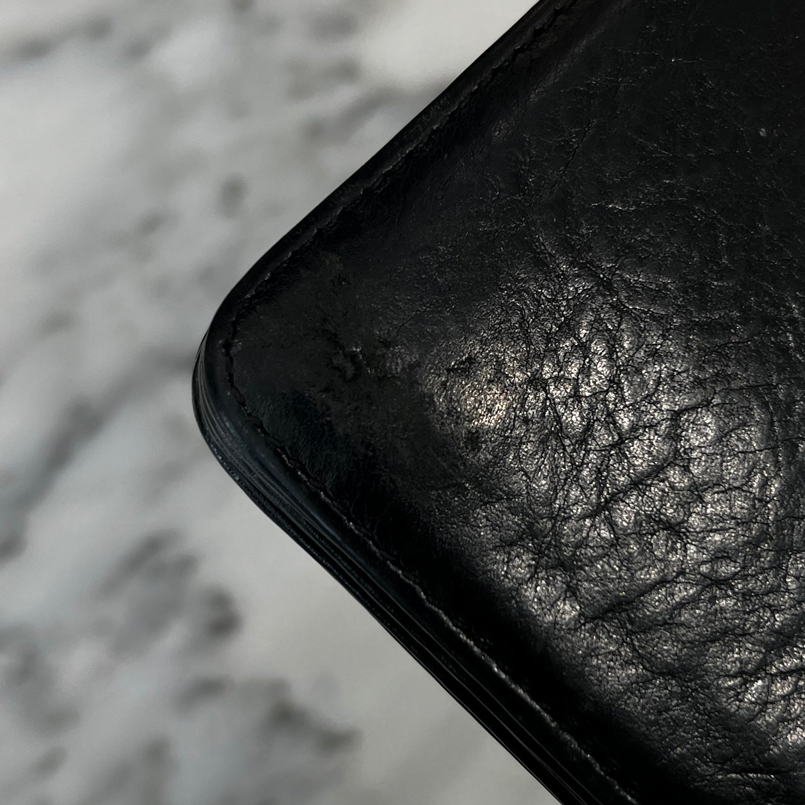 CHROME HEARTS REC 2 ZIP Cross Ball Leather Wallet クロムハーツ REC 2ジップ クロスボール レザーウォレット コインケース