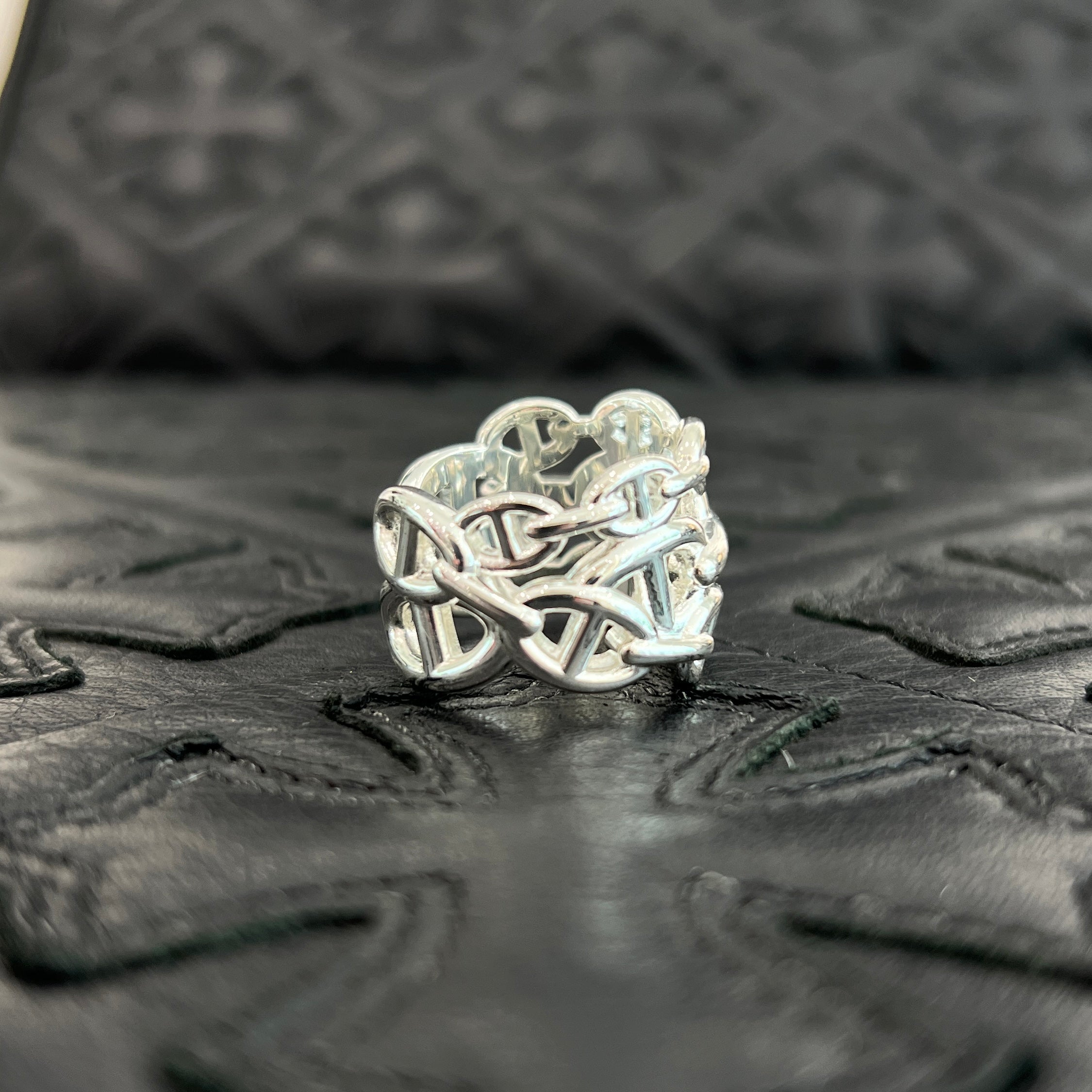 HERMES Chaine d'Ancre Anchaine GM Ring Size 18号 エルメス シェーヌダンクル アンシェネ GM リング サイズ18号