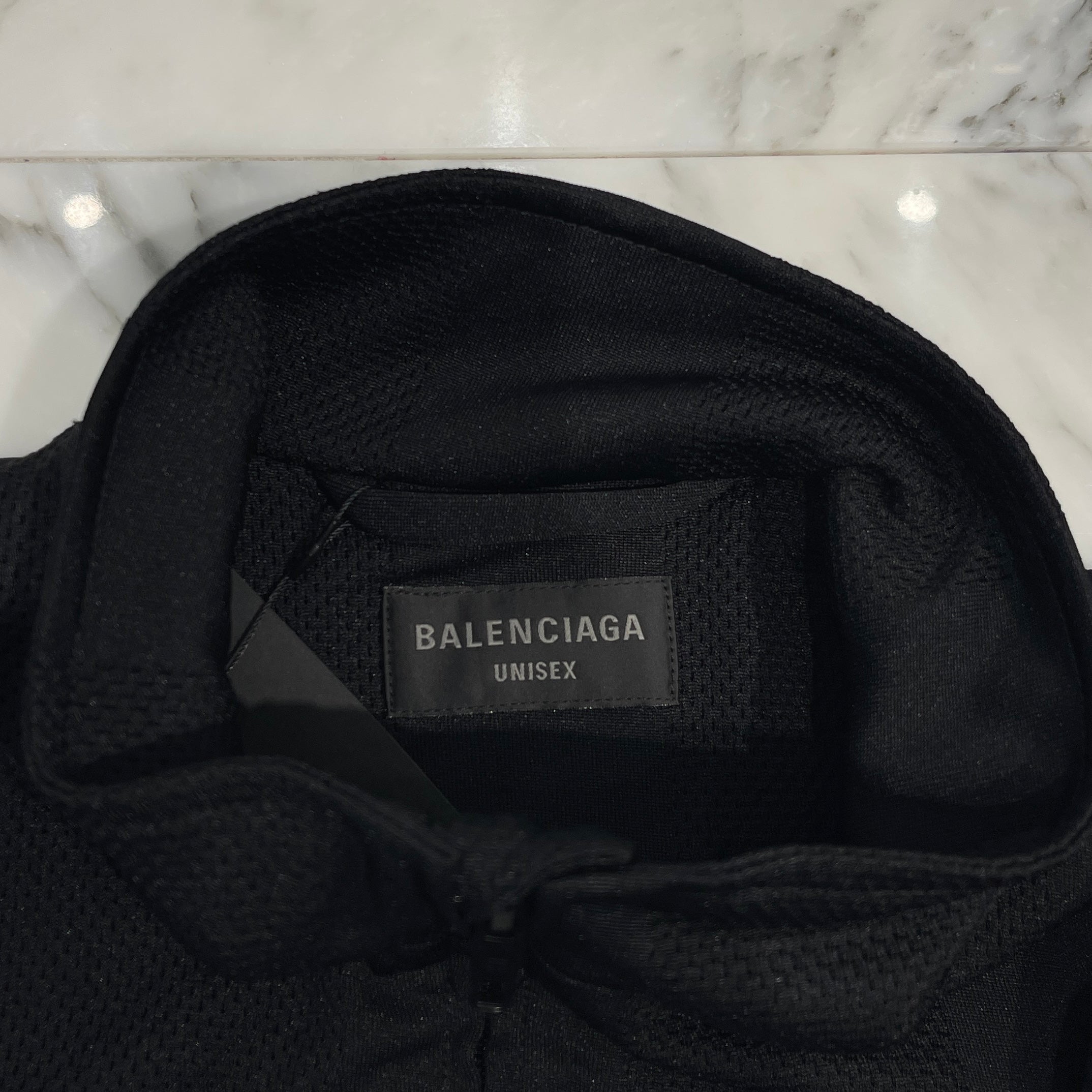 BALENCIAGA 2024AW Striped Mesh Track Jacket 794794 TQV38 Size XS バレンシアガ ストライプ メッシュトラックジャケット サイズXS