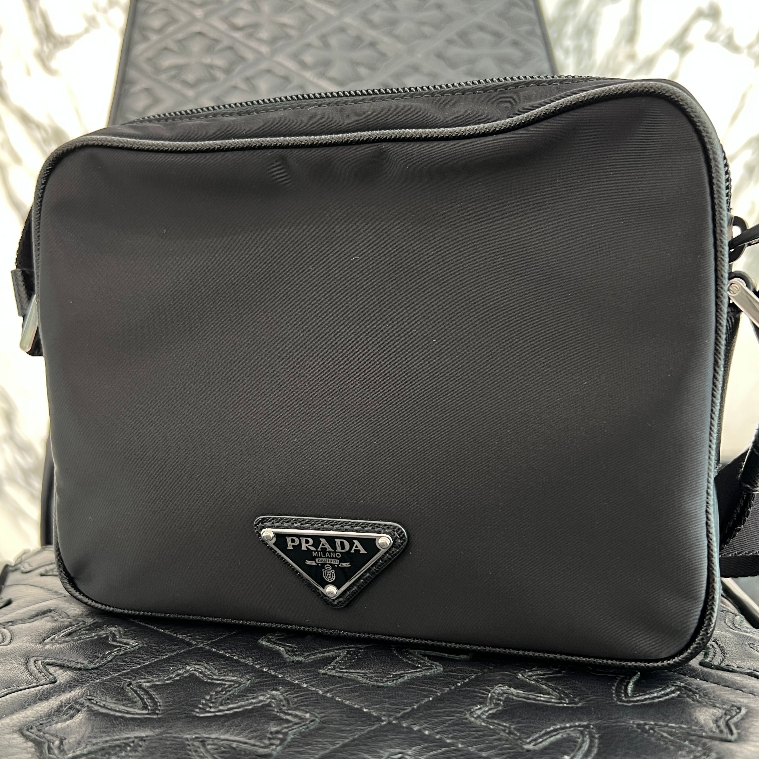 PRADA Saffiano/Tessuto Shoulder bag 2VH144 プラダ サフィアーノ/テスート ショルダーバッグ
