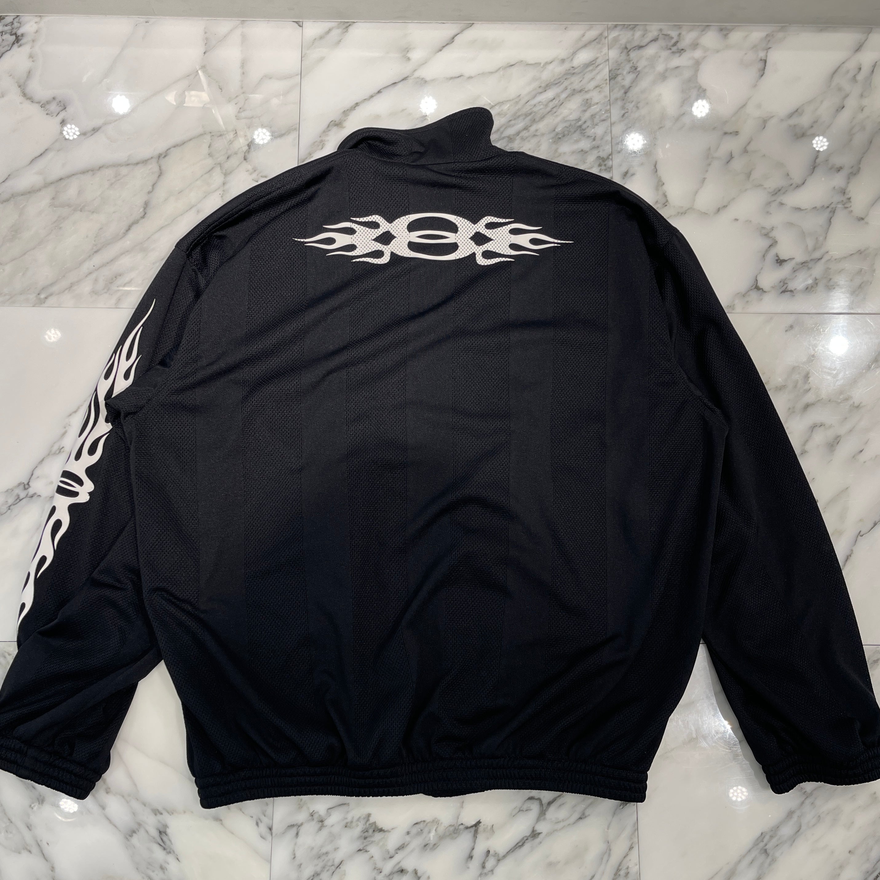 BALENCIAGA 2024AW Striped Mesh Track Jacket 794794 TQV38 Size XS