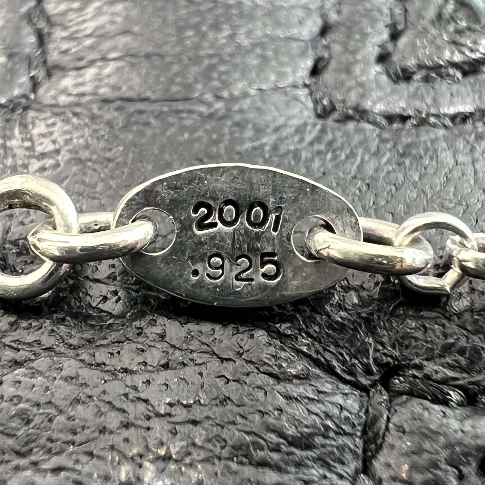 CHROME HEARTS Safety Pin Pendant Top 1 Diamond Roll Chain Necklace Size 17 Inch クロムハーツ セーフティピン 1ダイヤモンド ペンダントトップ ロールチェーン ネックレス サイズ17インチ