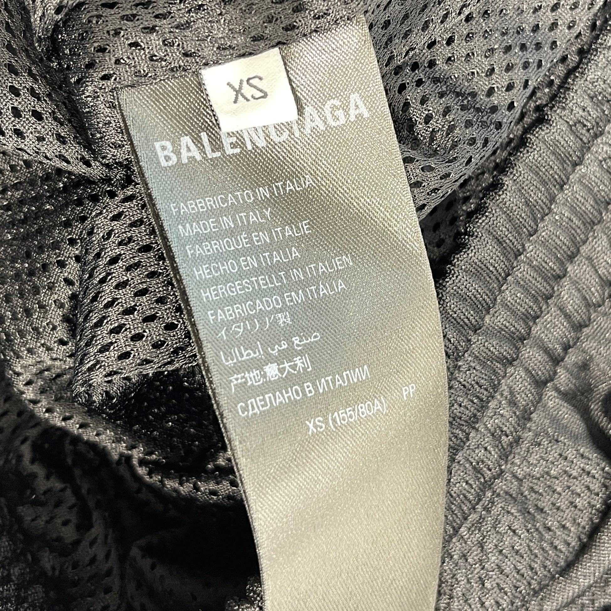 BALENCIAGA 2024AW Striped Mesh Track Jacket 794794 TQV38 Size XS バレンシアガ ストライプ メッシュトラックジャケット サイズXS