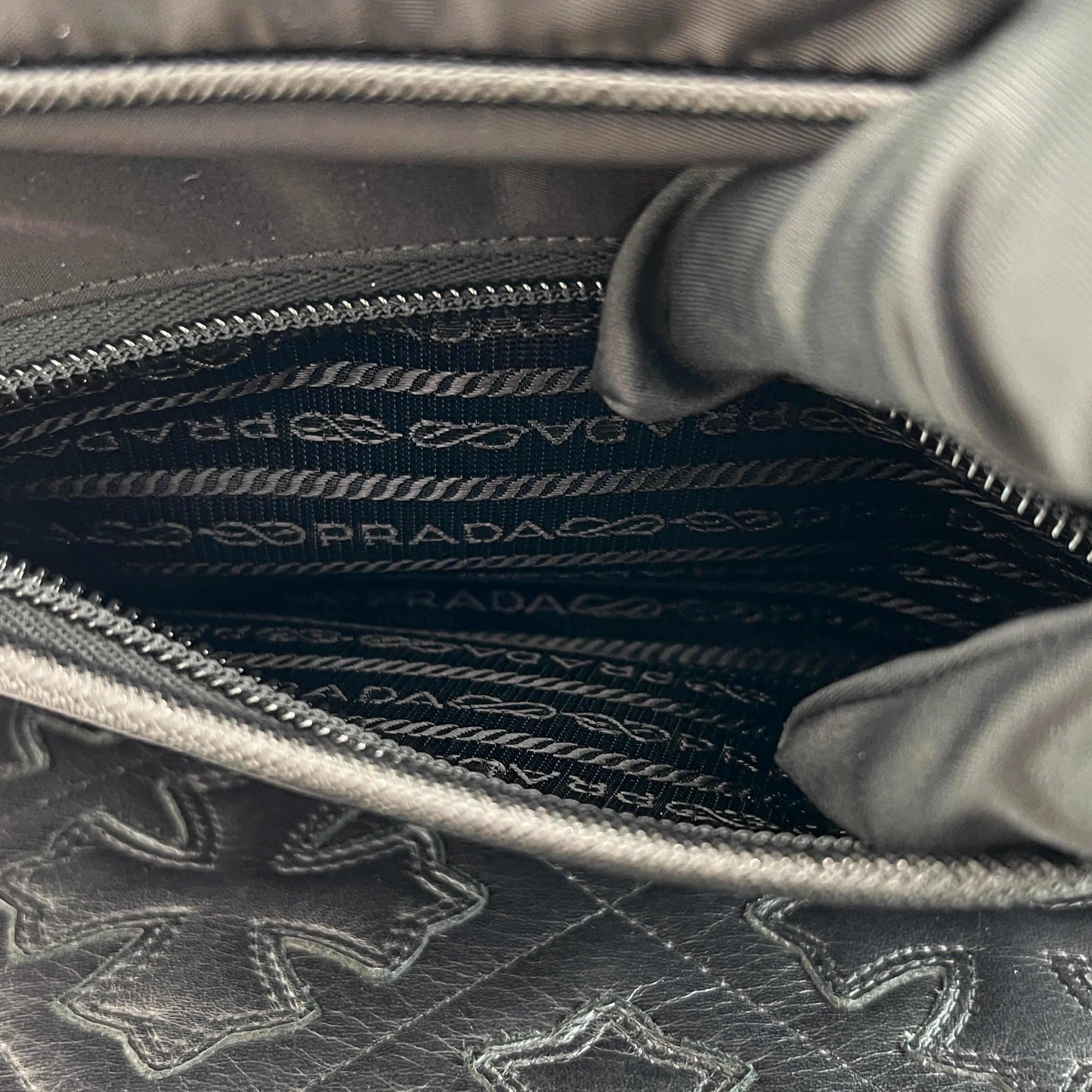 PRADA Saffiano/Tessuto Shoulder bag 2VH144 プラダ サフィアーノ/テスート ショルダーバッグ