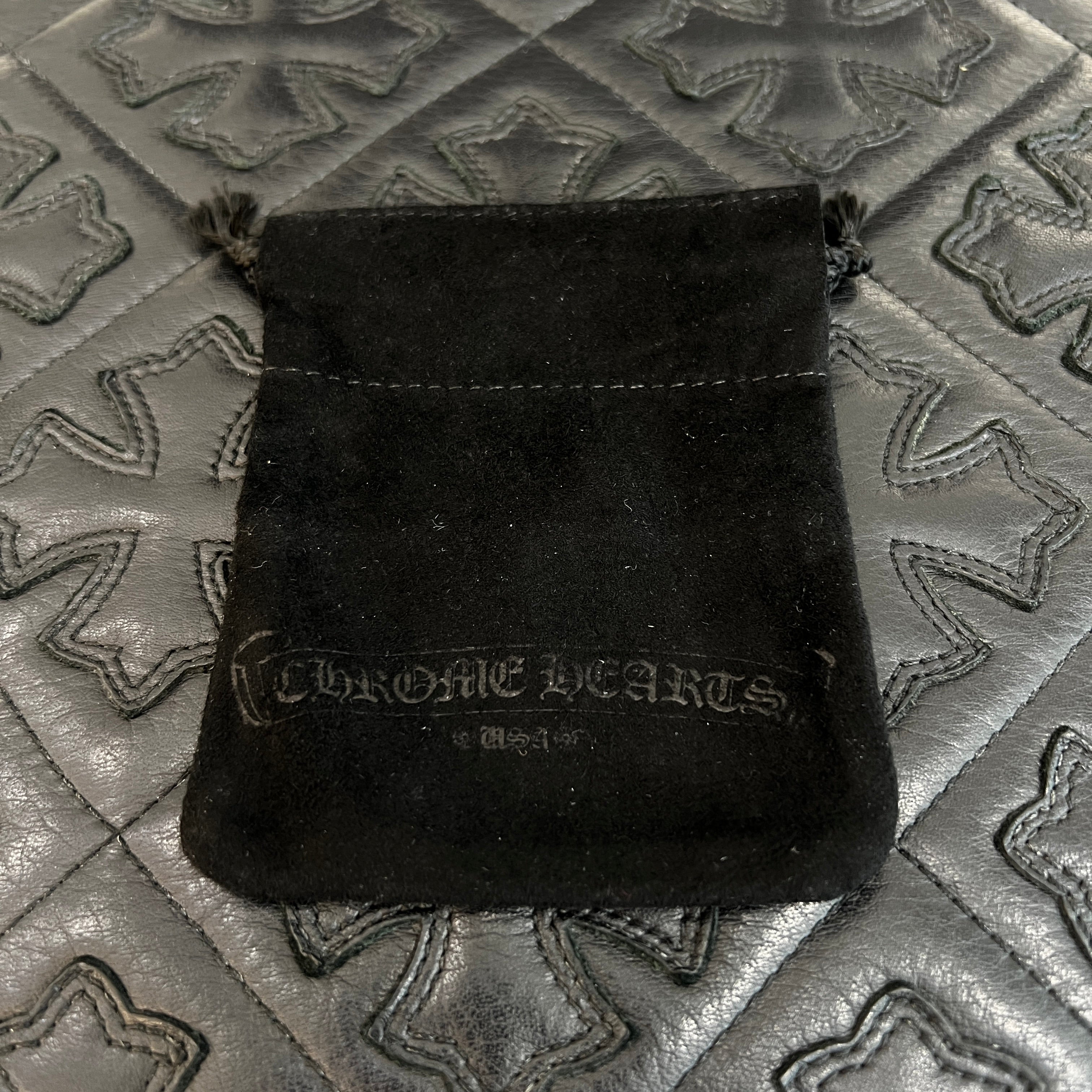 CHROME HEARTS Onyx 22K CH Cross Beads Bracelet Size 8mm クロムハーツ オニキス 22K CHクロス ビーズ ブレスレット サイズ8mm