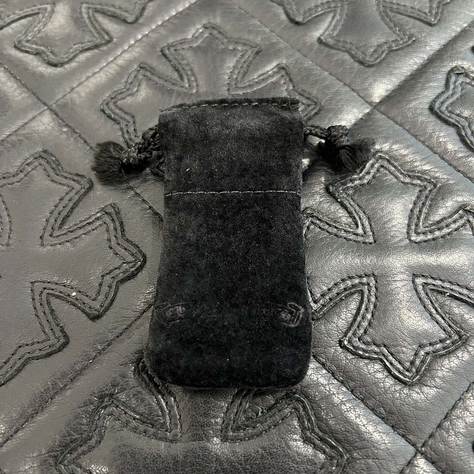 CHROME HEARTS 22K Baby Classic Floral Cross Ring Sapphire Size 13号 クロムハーツ 22K ベイビークラシック フローラルクロス リング サファイヤ サイズ13号