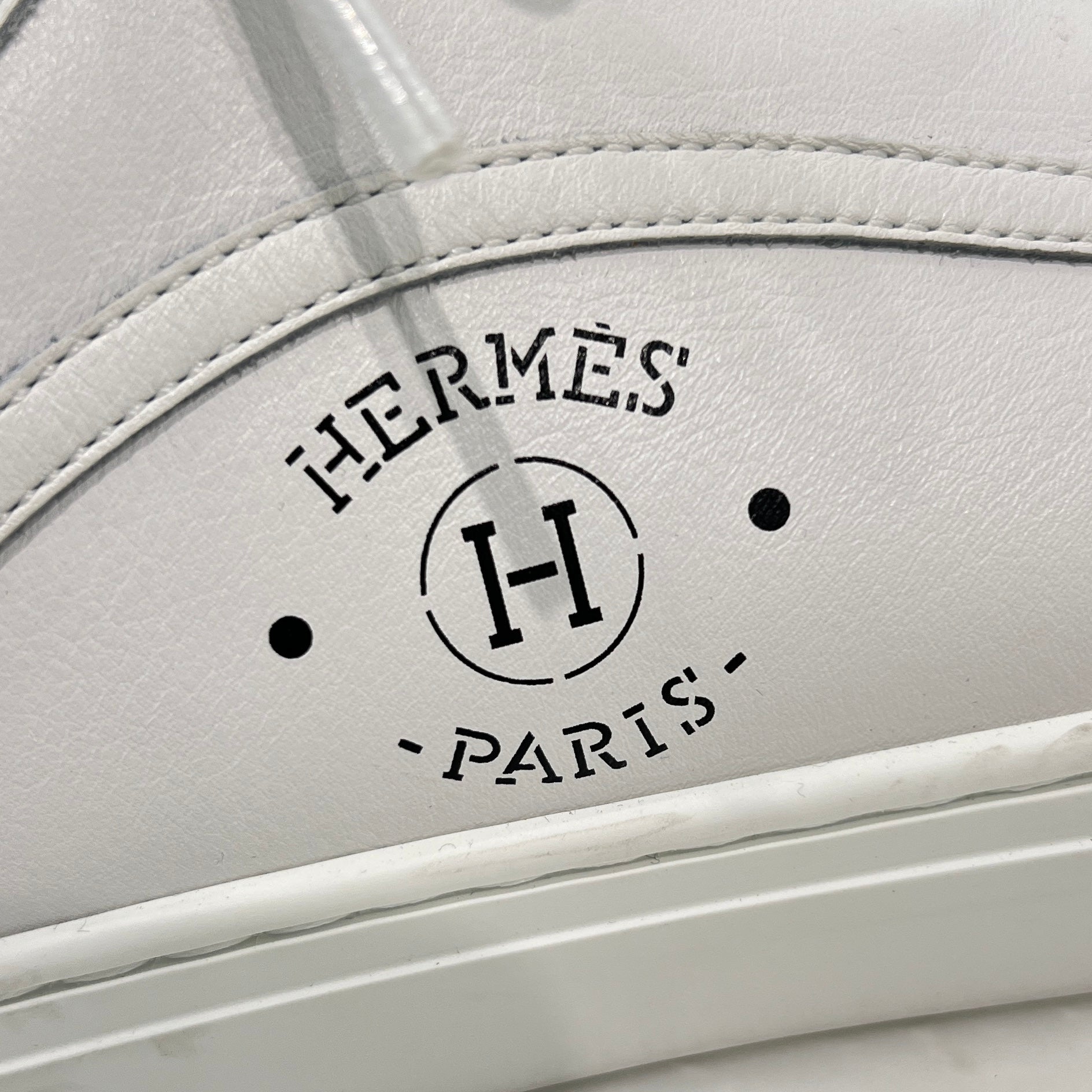 HERMES "Get" Leather Lace-Up Sneakers H241227Z 91350 Size 43.5(28.5cm) エルメス "ゲット" レザーレースアップスニーカー サイズ43.5(28.5cm)