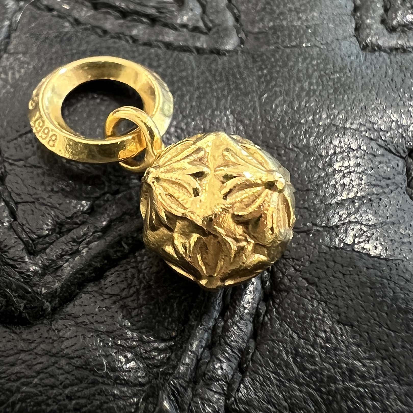 CHROME HEARTS 22K PYRAMID PLUS Ball Pendant Top クロムハーツ 22K ピラミッドプラスボール ペンダントトップ