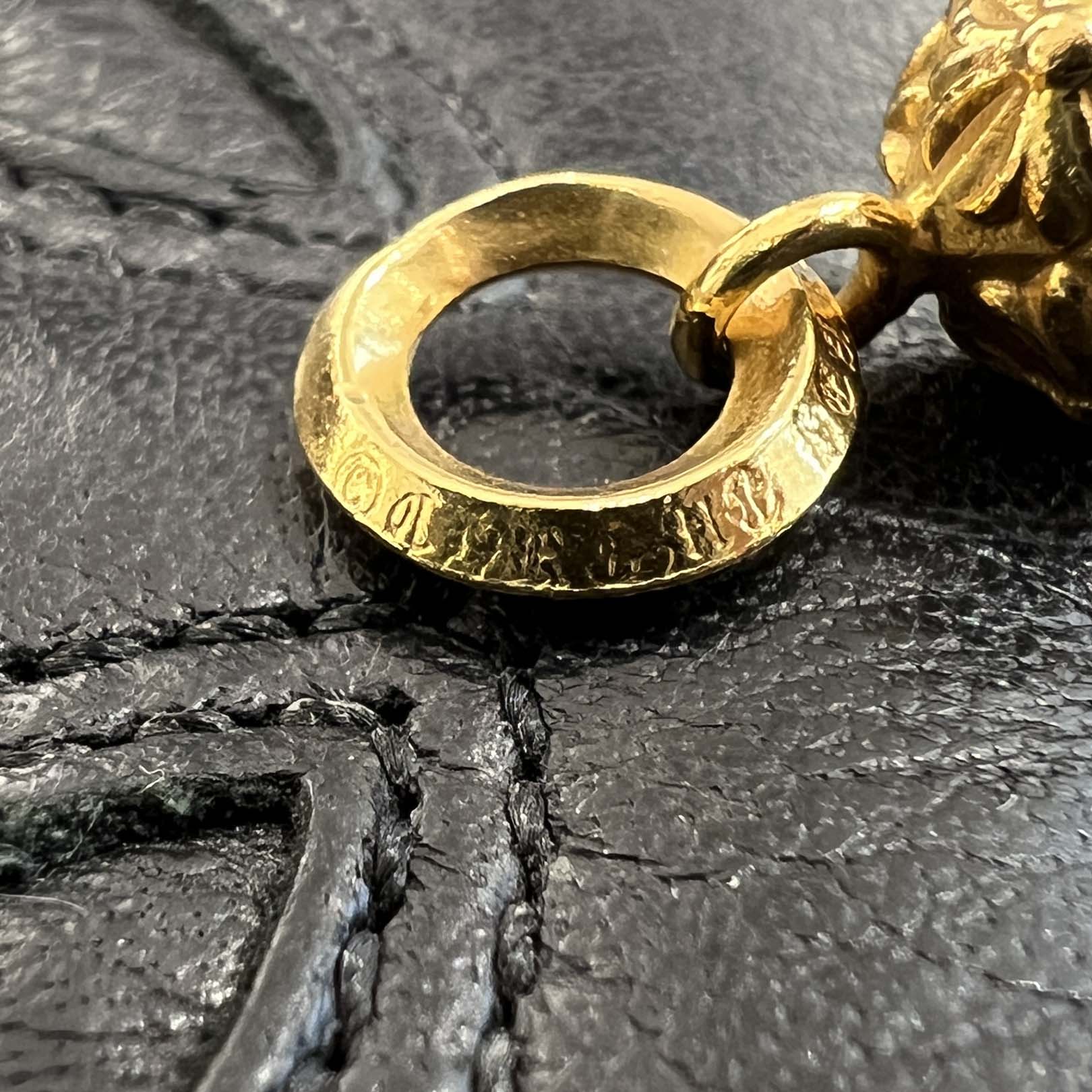 CHROME HEARTS 22K PYRAMID PLUS Ball Pendant Top クロムハーツ 22K ピラミッドプラスボール ペンダントトップ