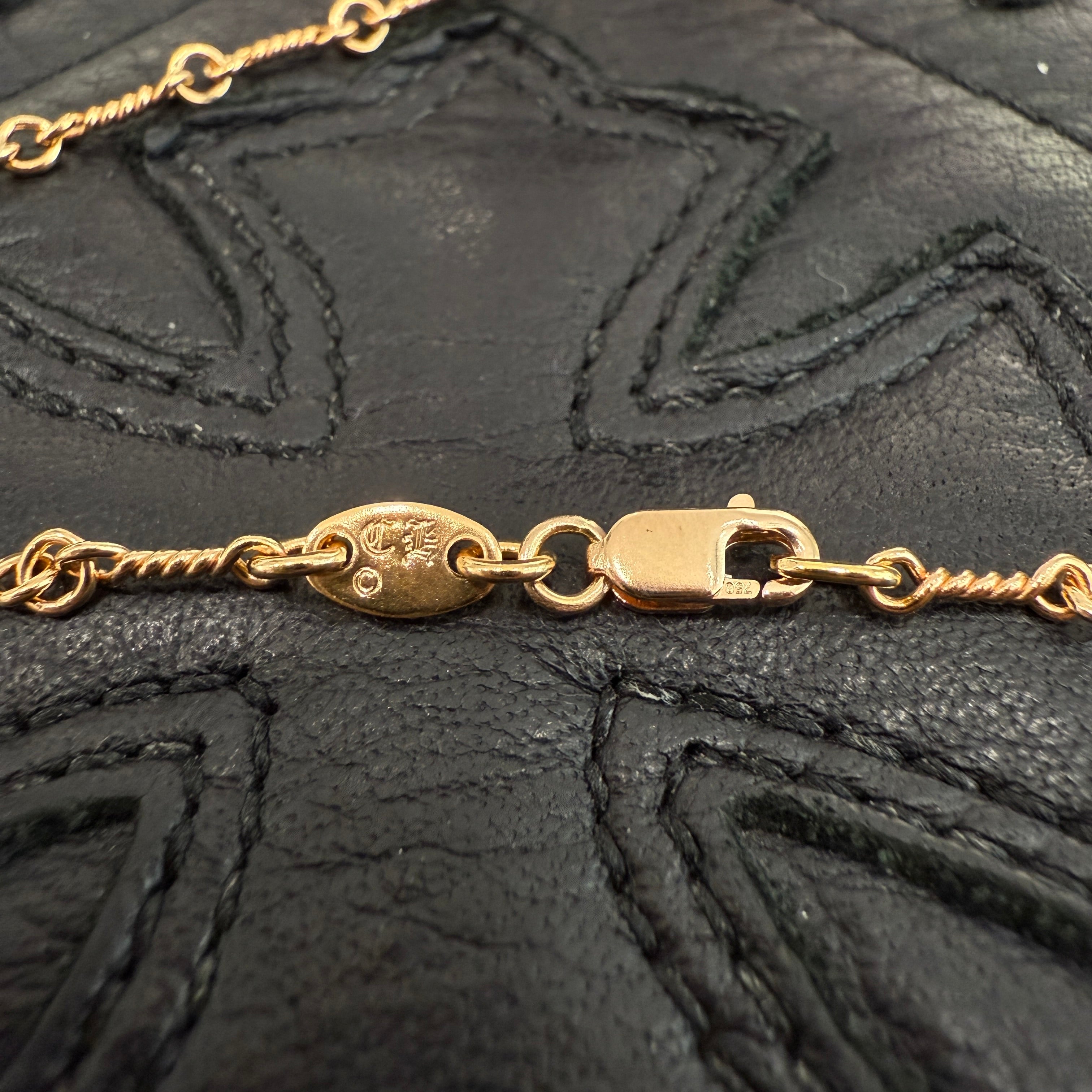 CHROME HEARTS 22K Twist Chain Necklace Size 18 Inch クロムハーツ 22K ツイストチェーン ネックレス サイズ18インチ