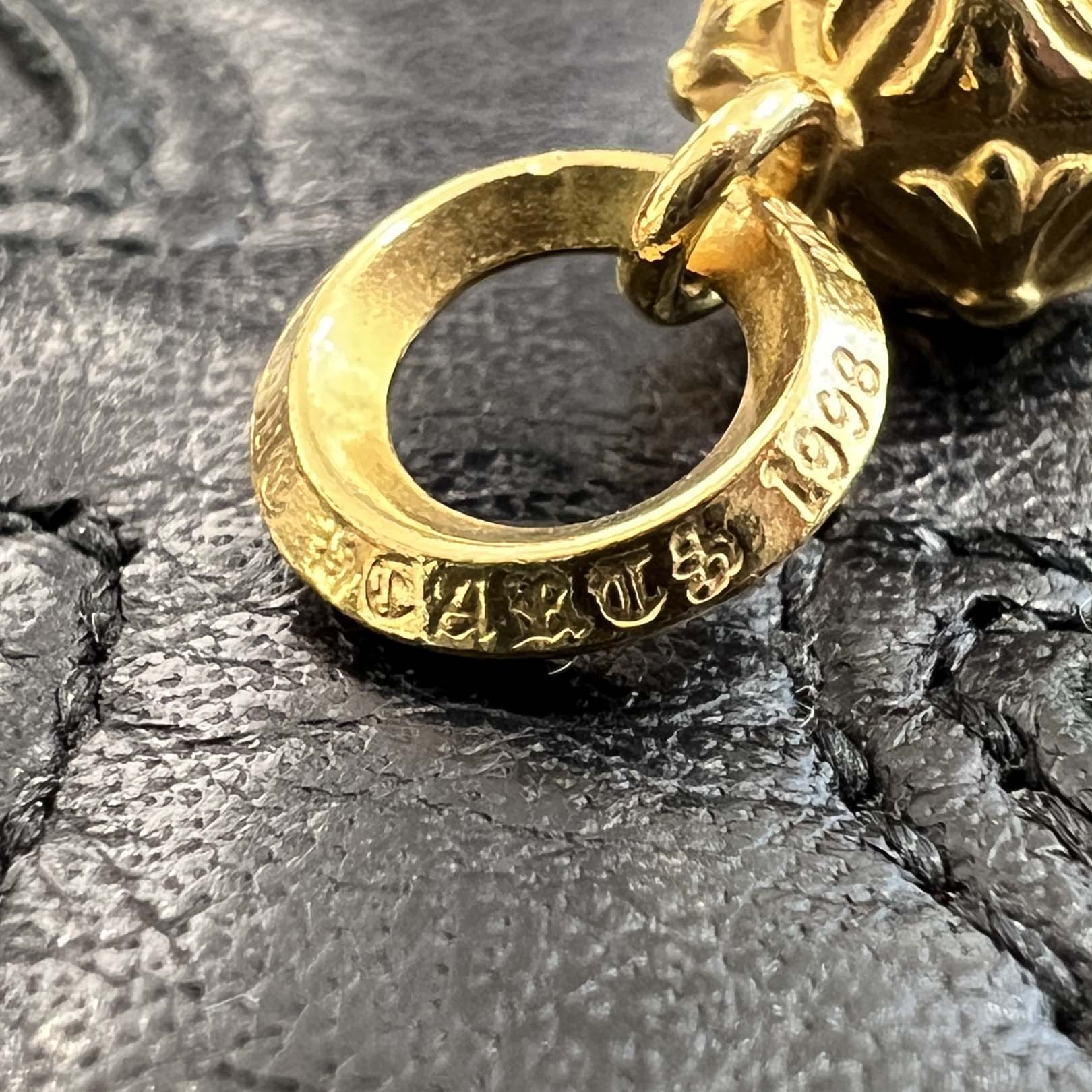 CHROME HEARTS 22K PYRAMID PLUS Ball Pendant Top クロムハーツ 22K ピラミッドプラスボール ペンダントトップ