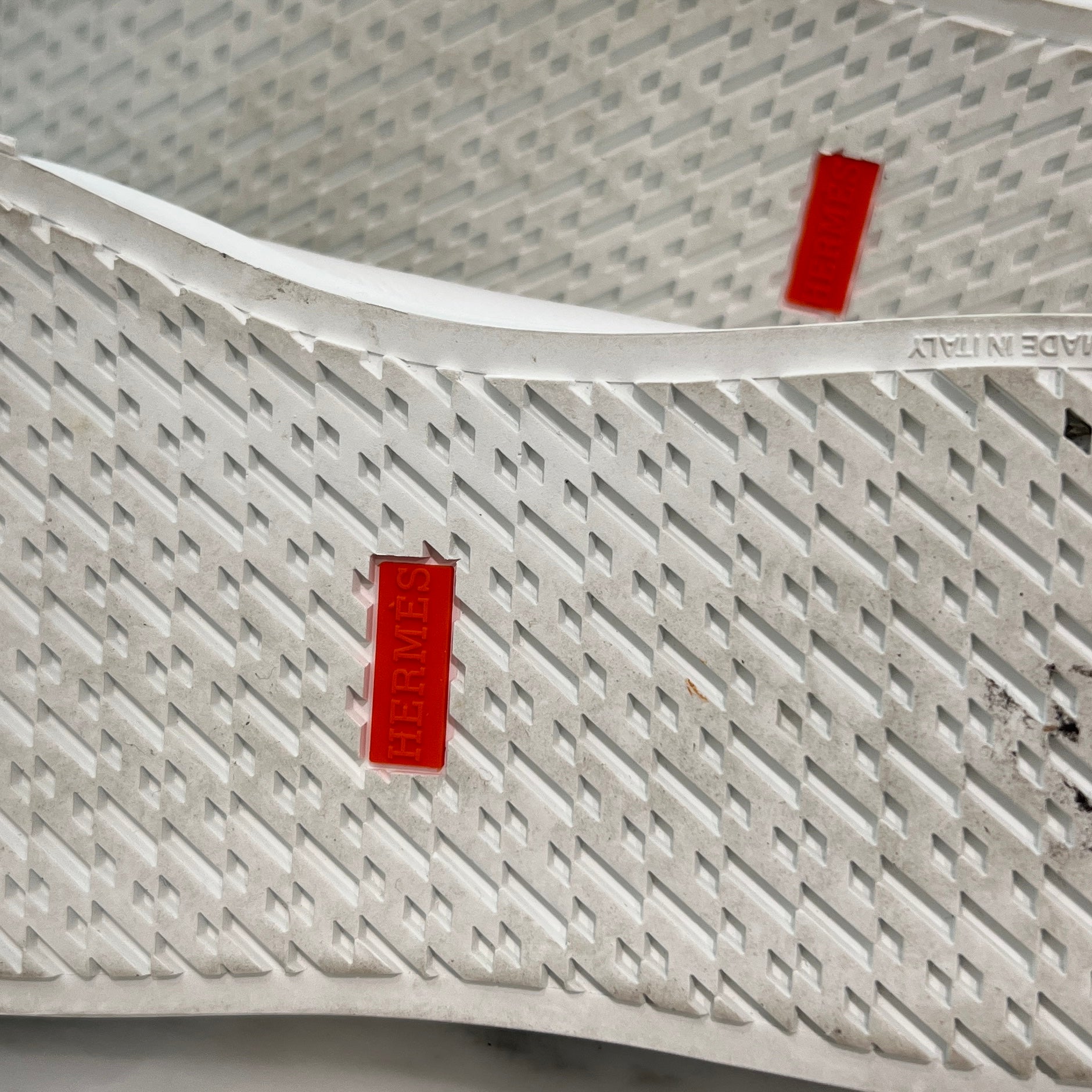 HERMES "Get" Leather Lace-Up Sneakers H241227Z 91350 Size 43.5(28.5cm) エルメス "ゲット" レザーレースアップスニーカー サイズ43.5(28.5cm)