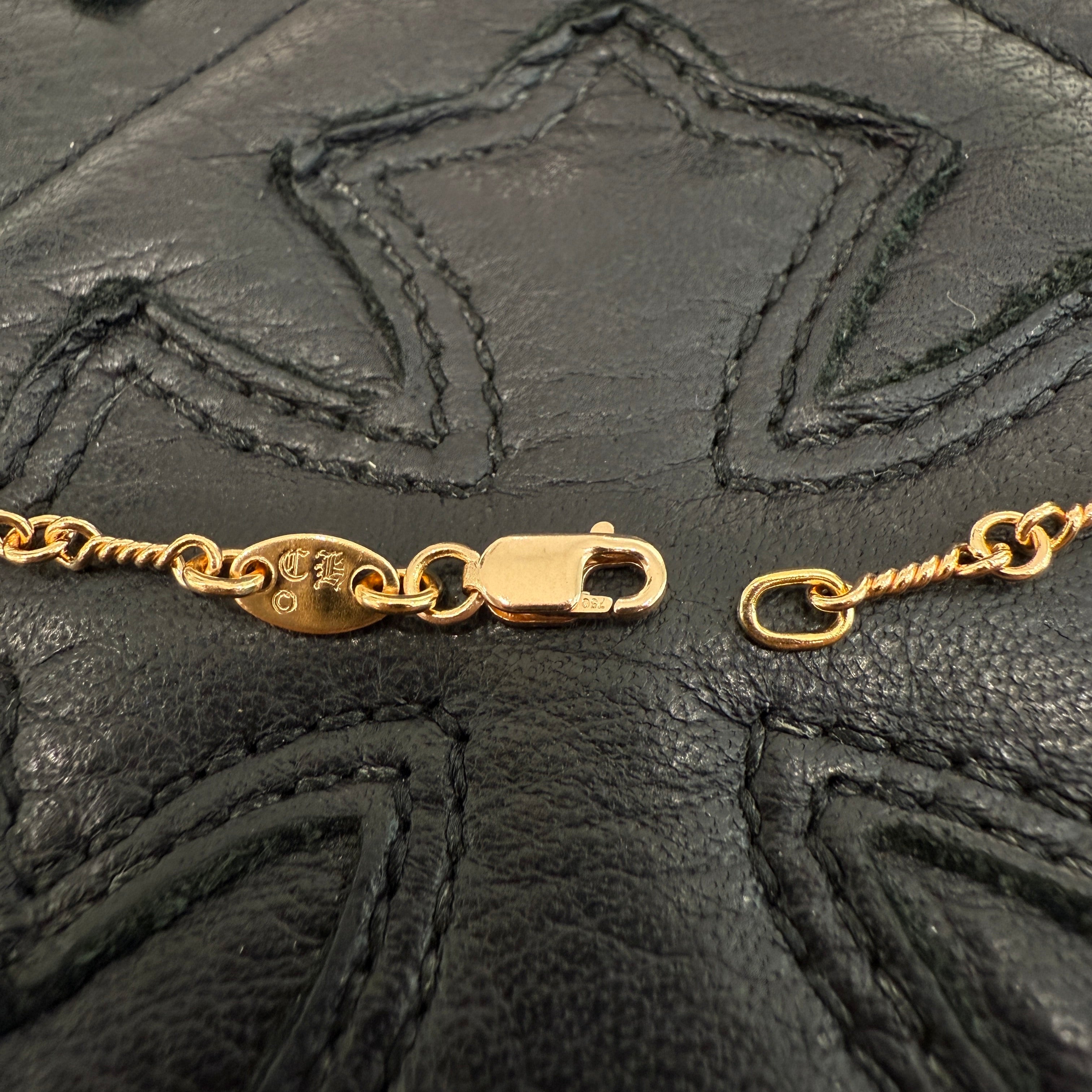 CHROME HEARTS 22K Twist Chain Necklace Size 18 Inch クロムハーツ 22K ツイストチェーン ネックレス サイズ18インチ