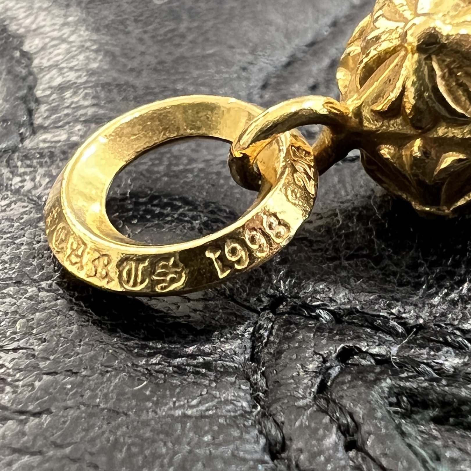 CHROME HEARTS 22K PYRAMID PLUS Ball Pendant Top クロムハーツ 22K ピラミッドプラスボール ペンダントトップ