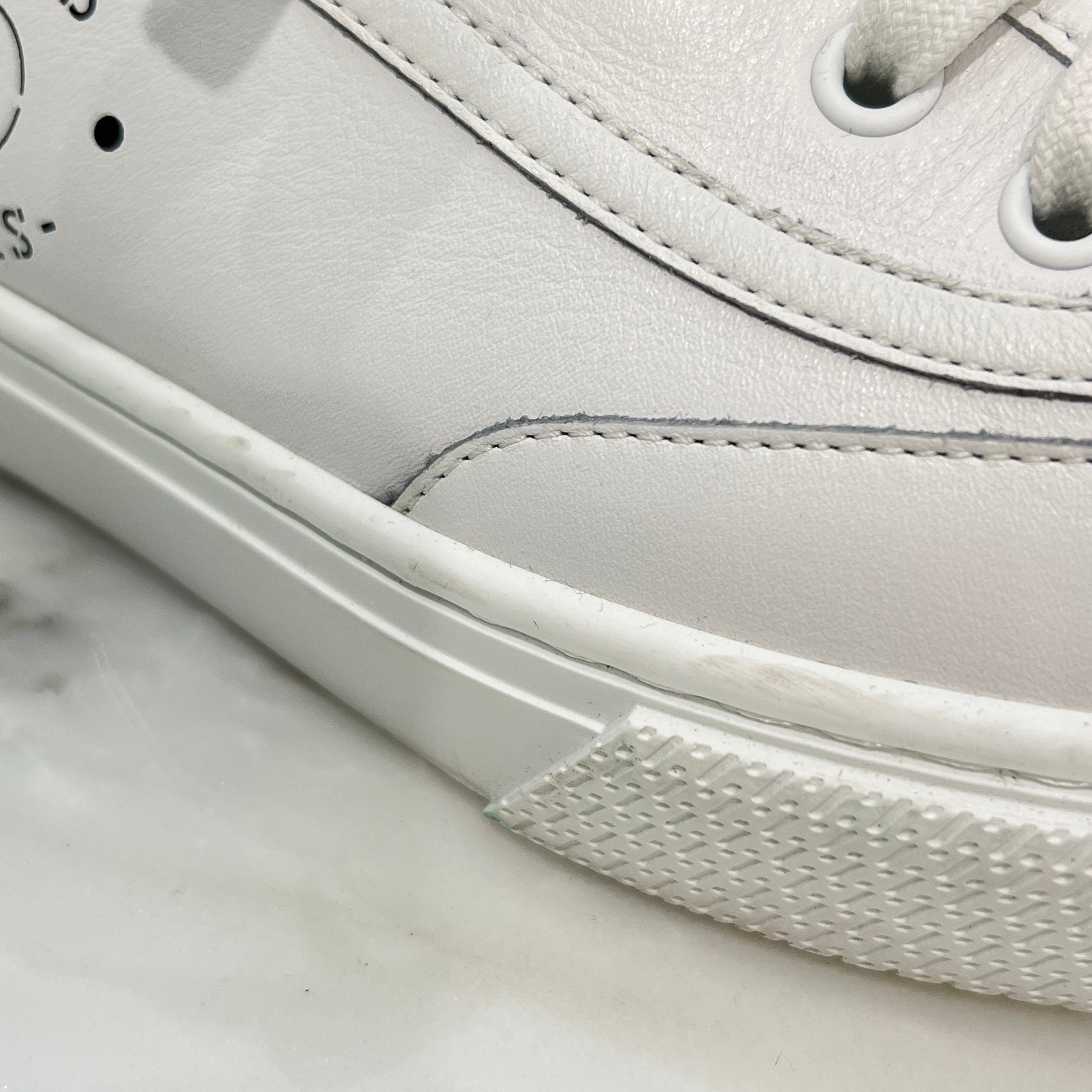 HERMES "Get" Leather Lace-Up Sneakers H241227Z 91350 Size 43.5(28.5cm) エルメス "ゲット" レザーレースアップスニーカー サイズ43.5(28.5cm)