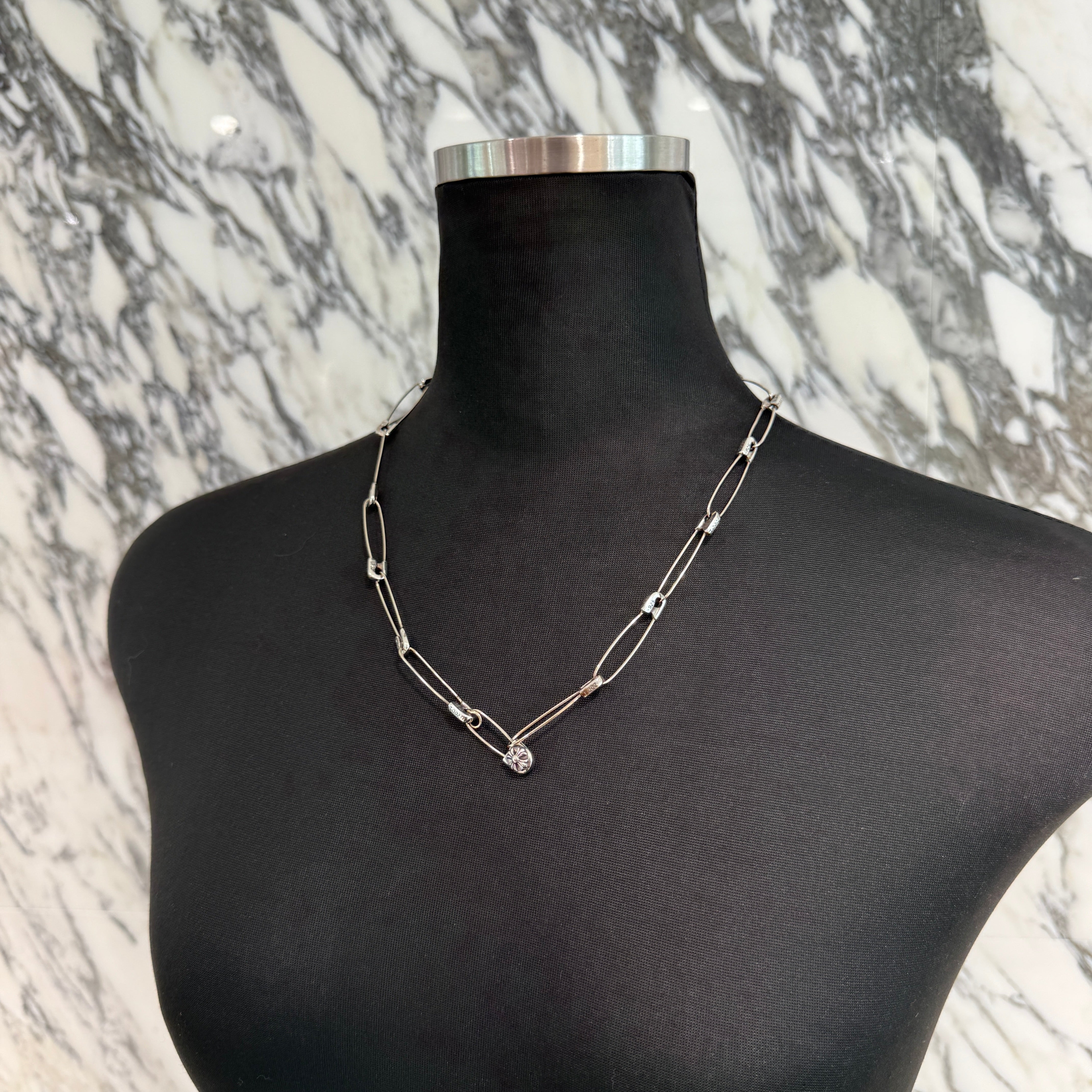 CHROME HEARTS Safety Pin Necklace 20Inch クロムハーツ セーフティ