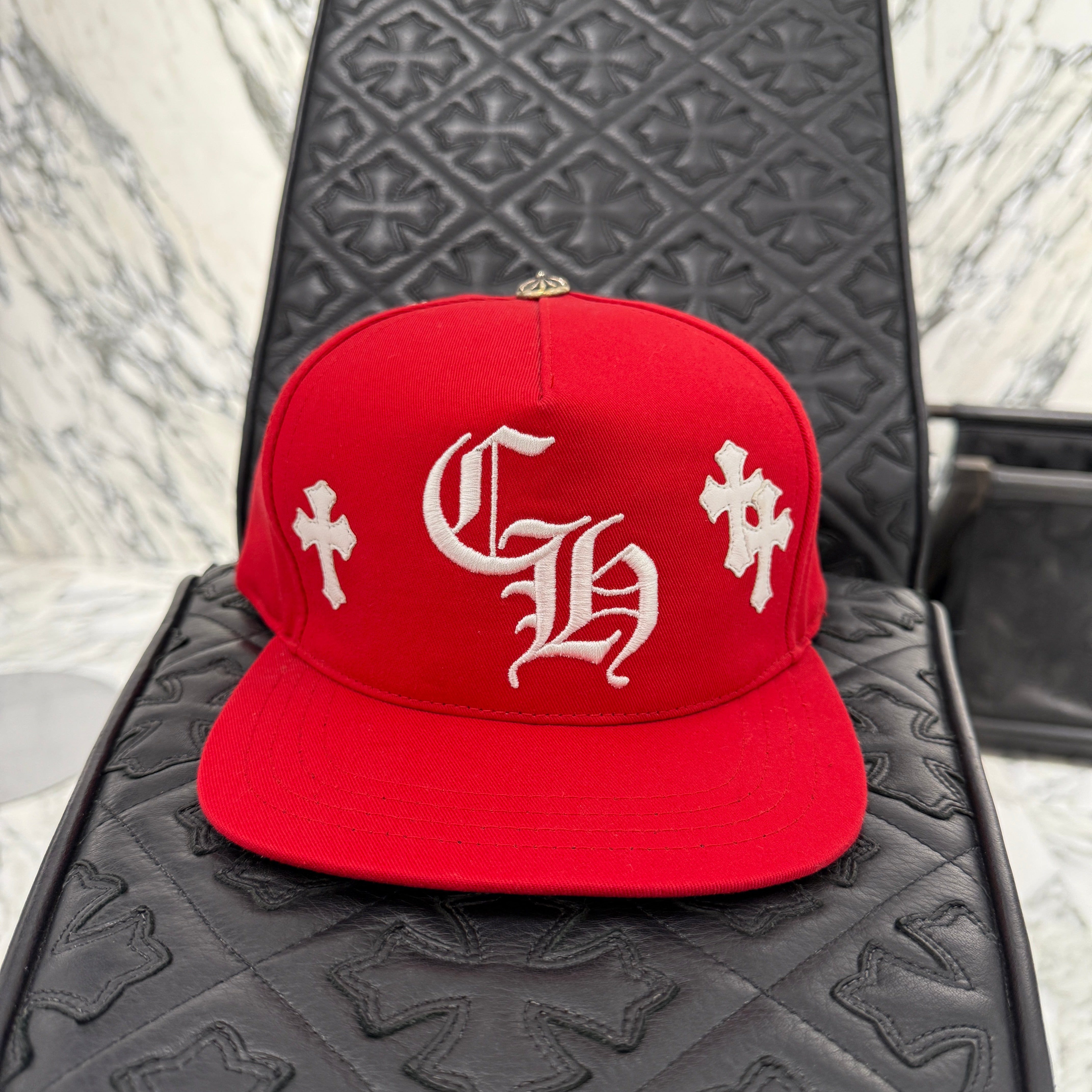 CHROME HEARTS Cemetery Cross Patch Trucker Cap Size ONE SIZE（53
