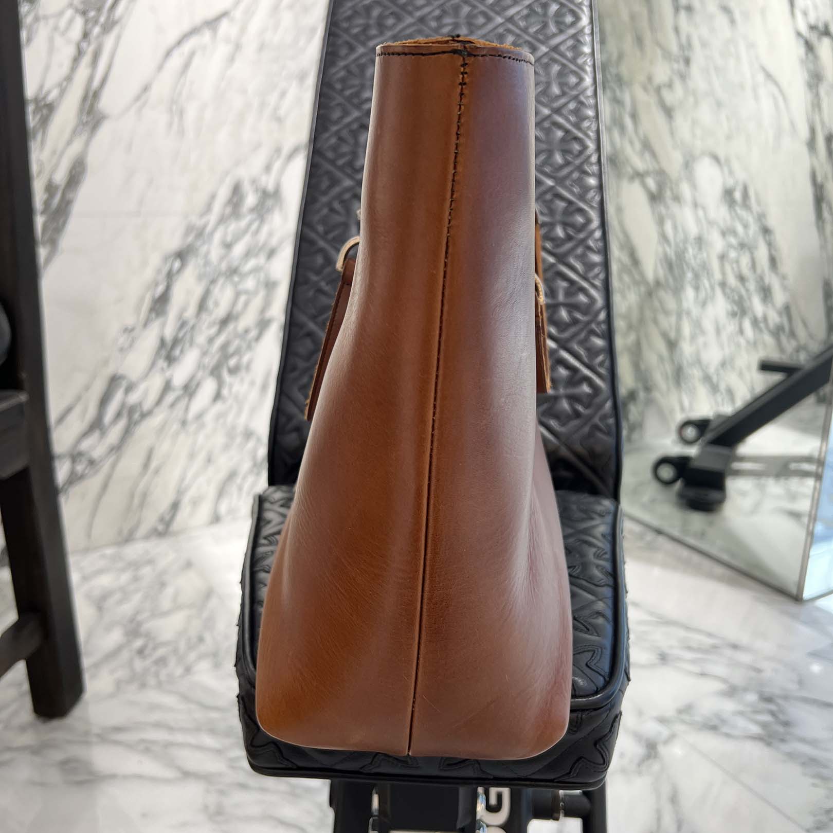 CHROME HEARTS Shandy Chain Handle Leather Tote Bag クロムハーツ シャンディチェーンハンドルレザートートバッグ