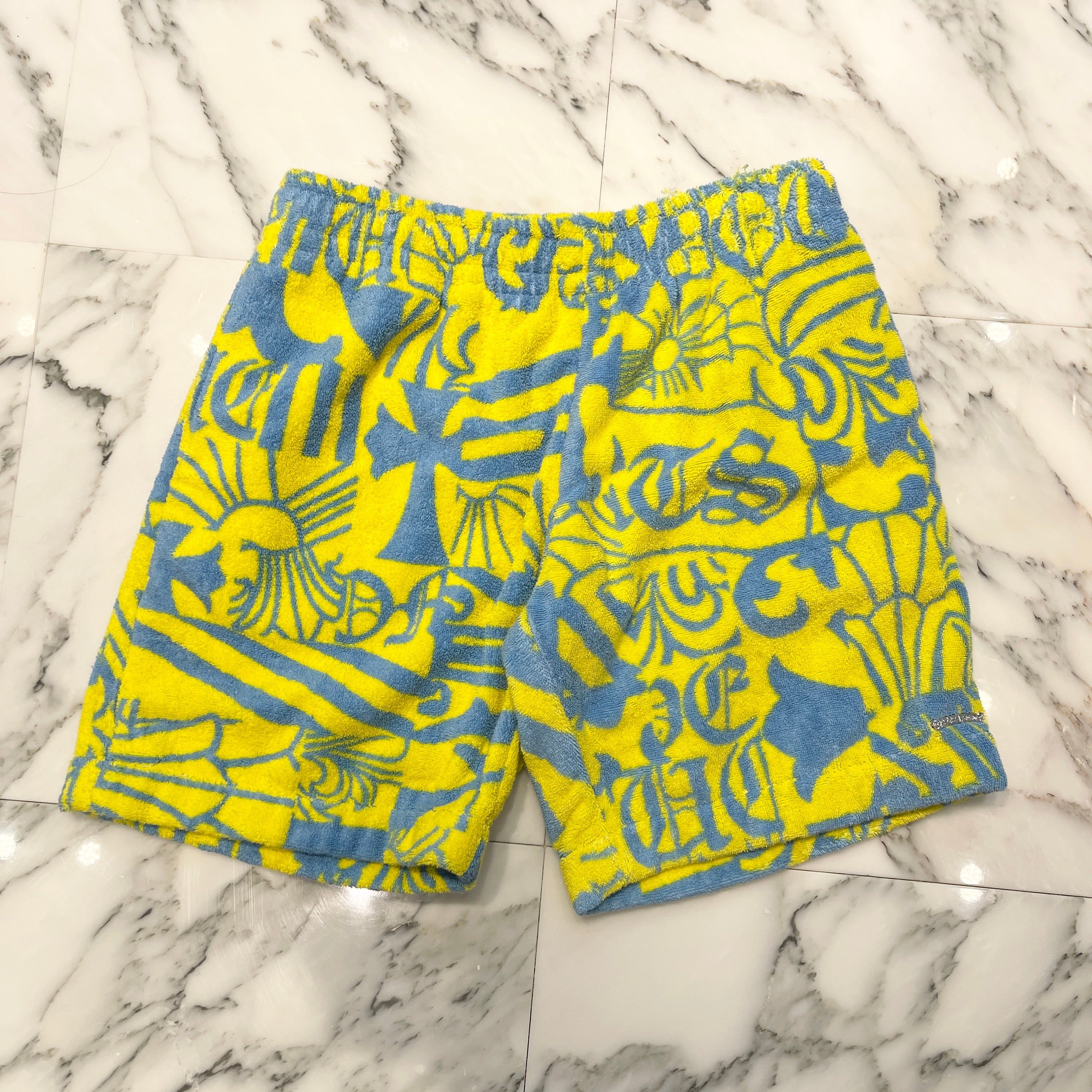 CHROME HEARTS MIAMI Limited Pile All Over Pattern Half Pants Size M クロムハ―ツ マイアミ限定 パイル 総柄 ハーフパンツ サイズM