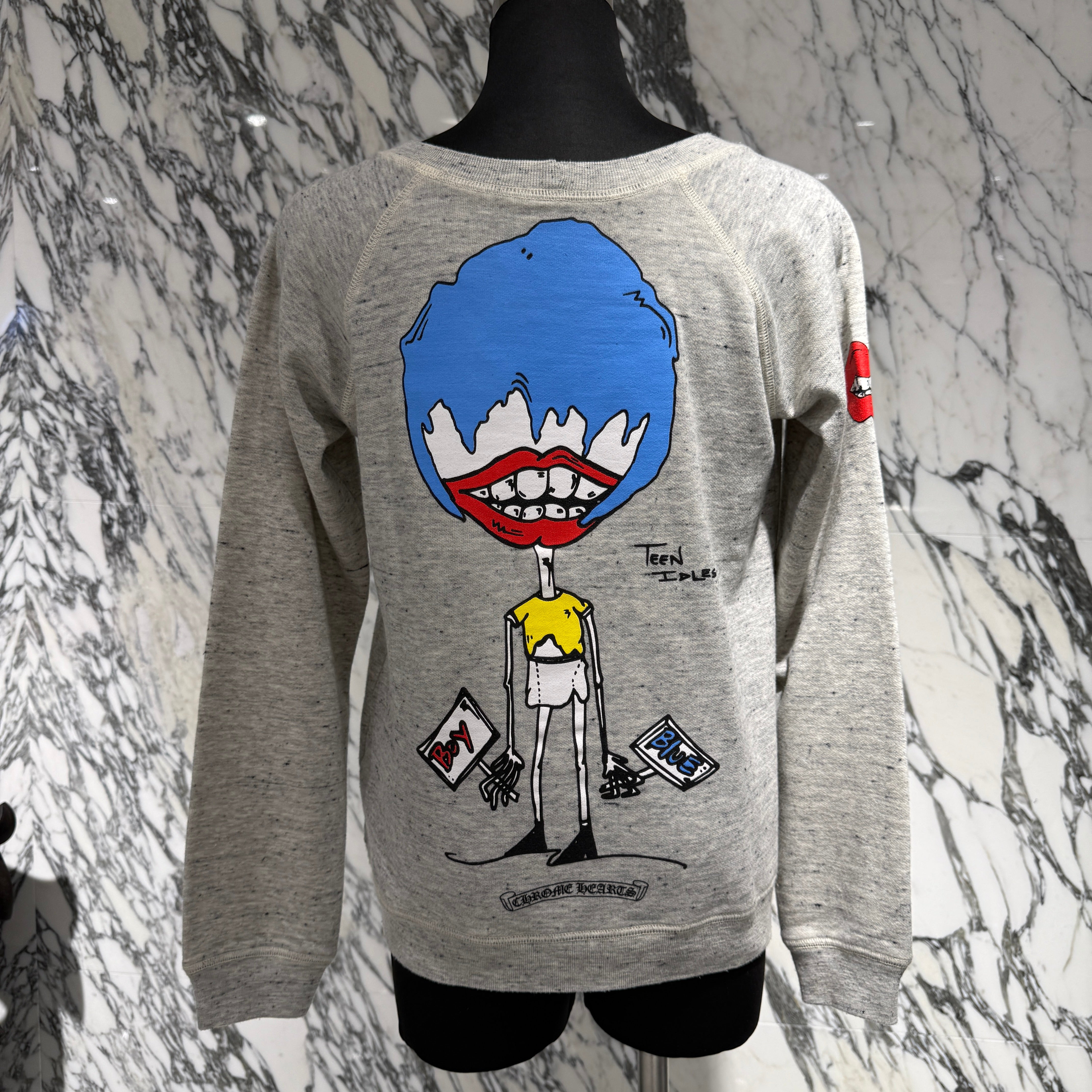 CHROME HEARTS × MATTY BOY PPO BOY BLUE Sweat Shirt Size XS クロムハーツ × マッティボーイ PPOボーイブルー スウェットシャツ サイズXS