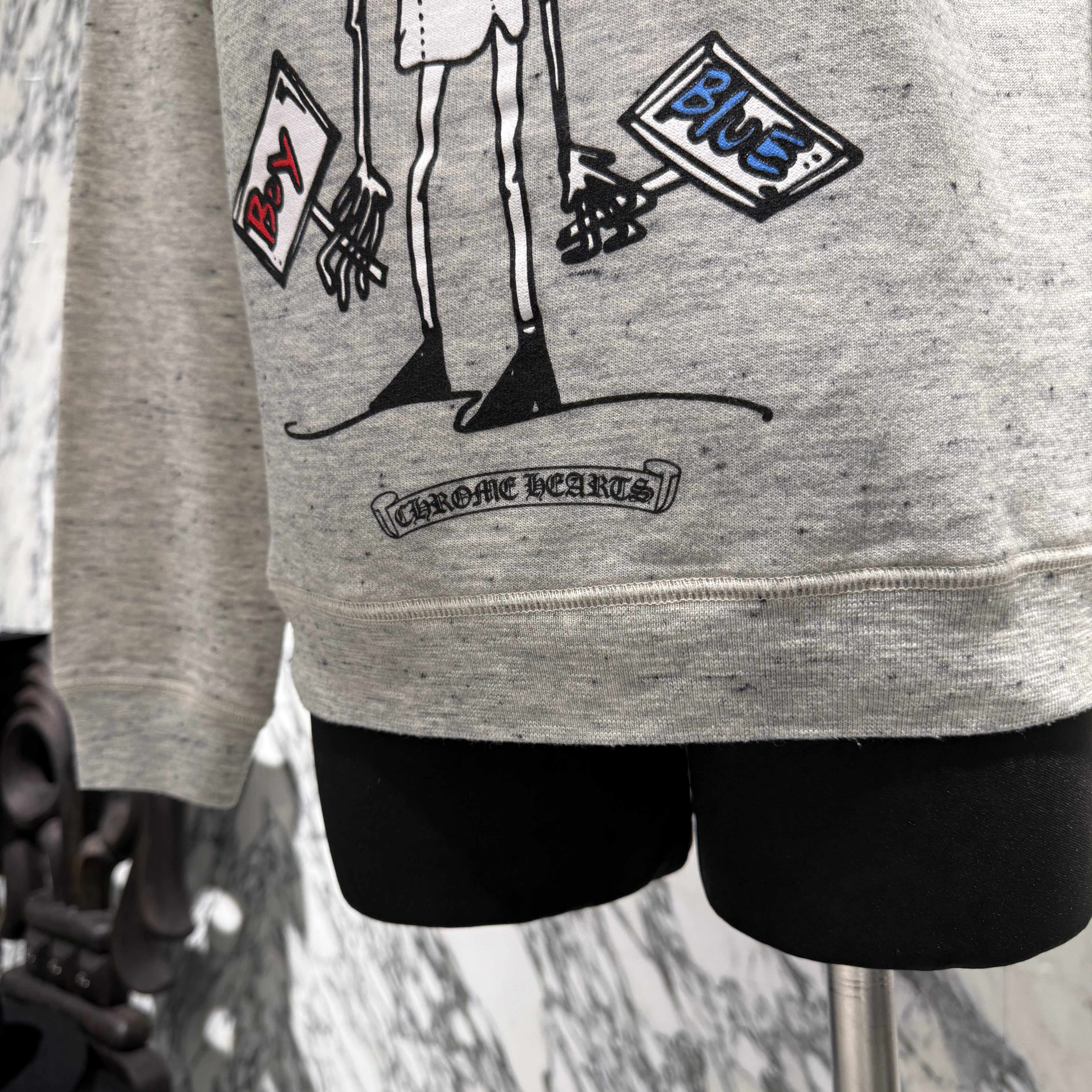 CHROME HEARTS × MATTY BOY PPO BOY BLUE Sweat Shirt Size XS クロムハーツ × マッティボーイ PPOボーイブルー スウェットシャツ サイズXS