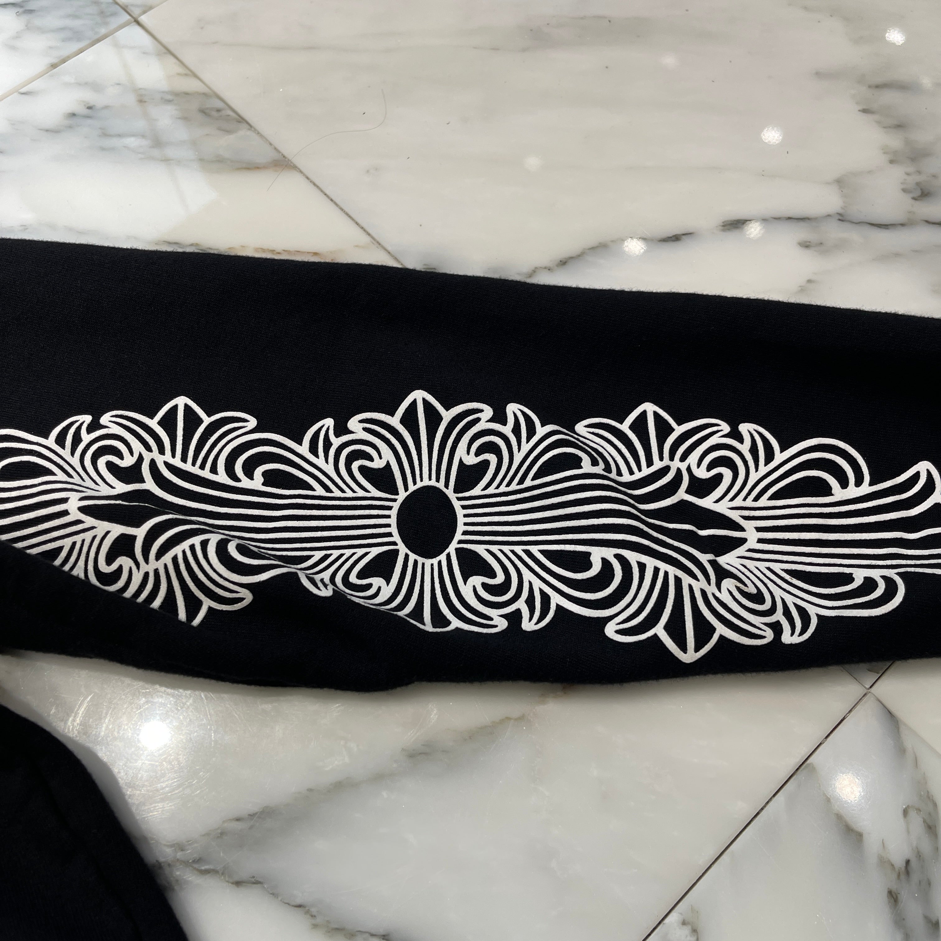 CHROME HEARTS × The Rolling Stones Lip & Tongue Horseshoe Zip Up Hoodie Size M クロムハ―ツ × ローリングストーンズ リップアンドタン ホースシュー ジップアップフーディー サイズM