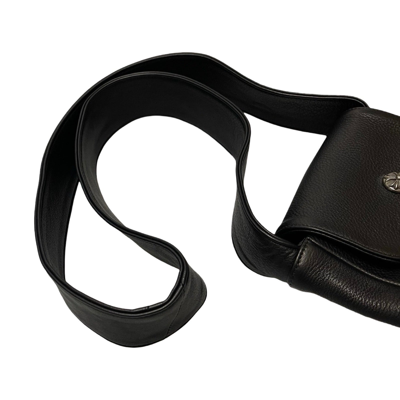 CHROME HEARTS HOT POT CH Plus Cross Ball Leather Shoulder Bag