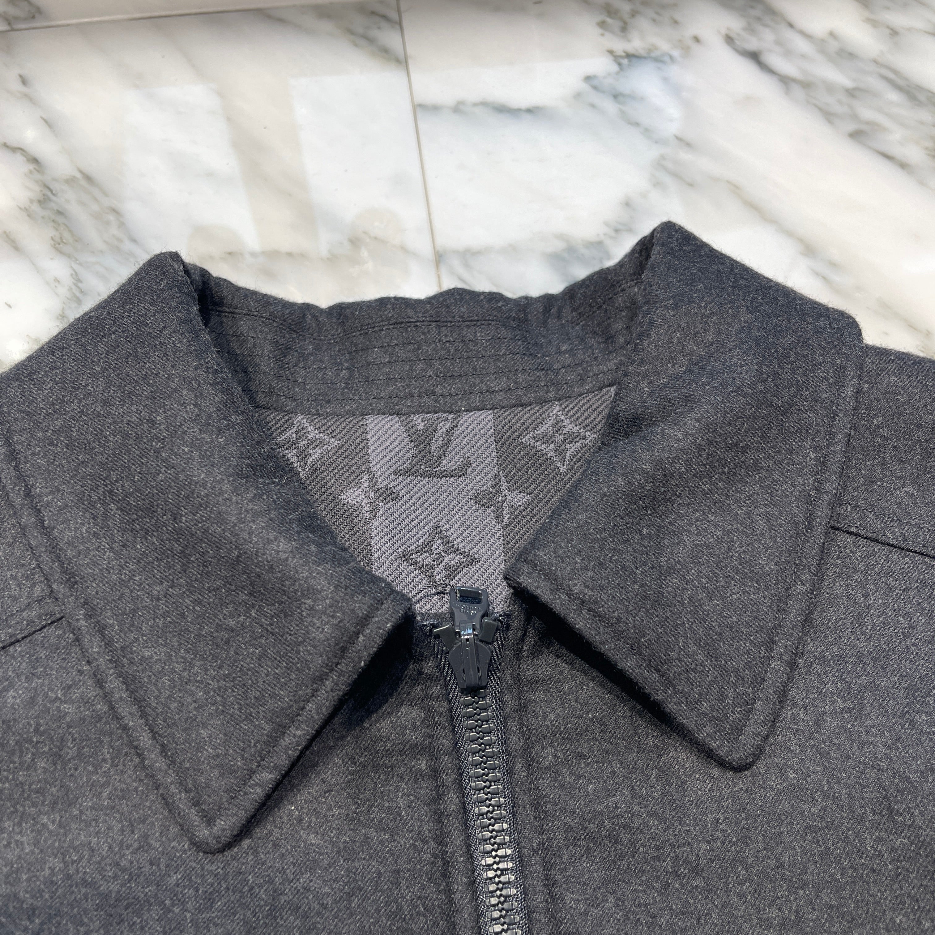 LOUIS VUITTON × NIGO 2022SS Monogram Reversible Wool Jacket Size
