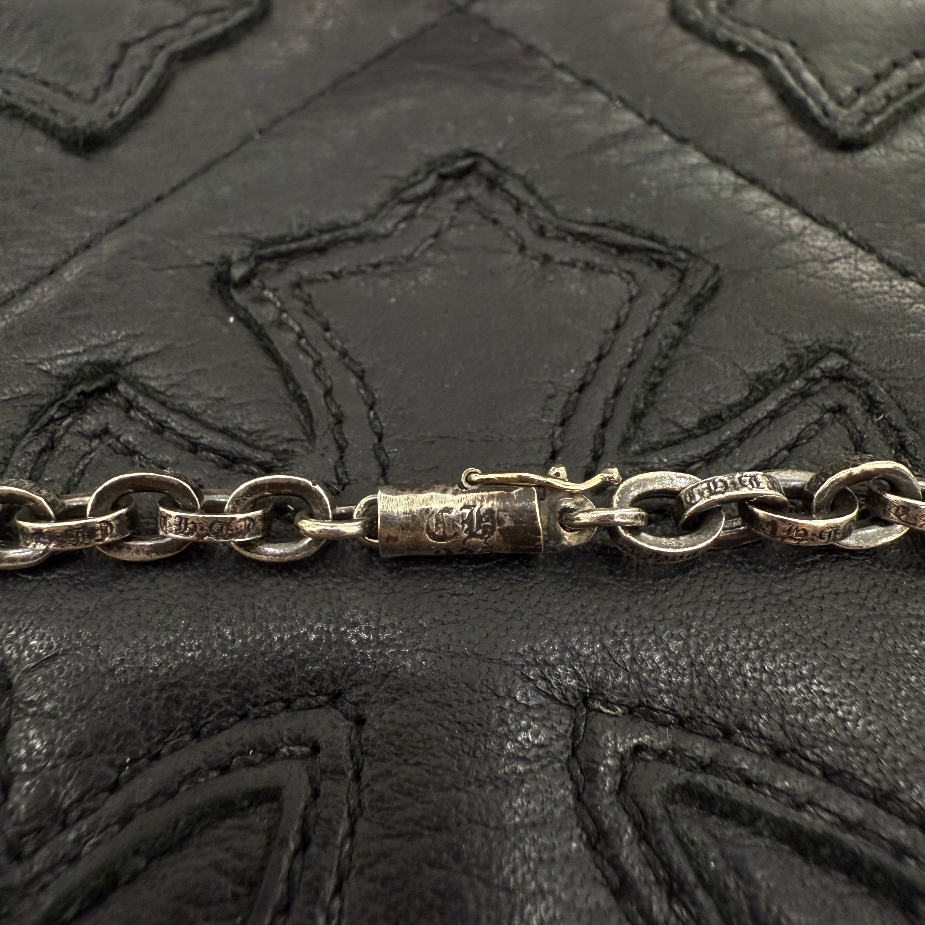 CHROME HEARTS Triple Cross Necklace Pendant Top & Paper Chain 30 Inch クロムハーツ トリプルクロス ネックレス ペンダントトップ&ペーパーチェーン 30インチ