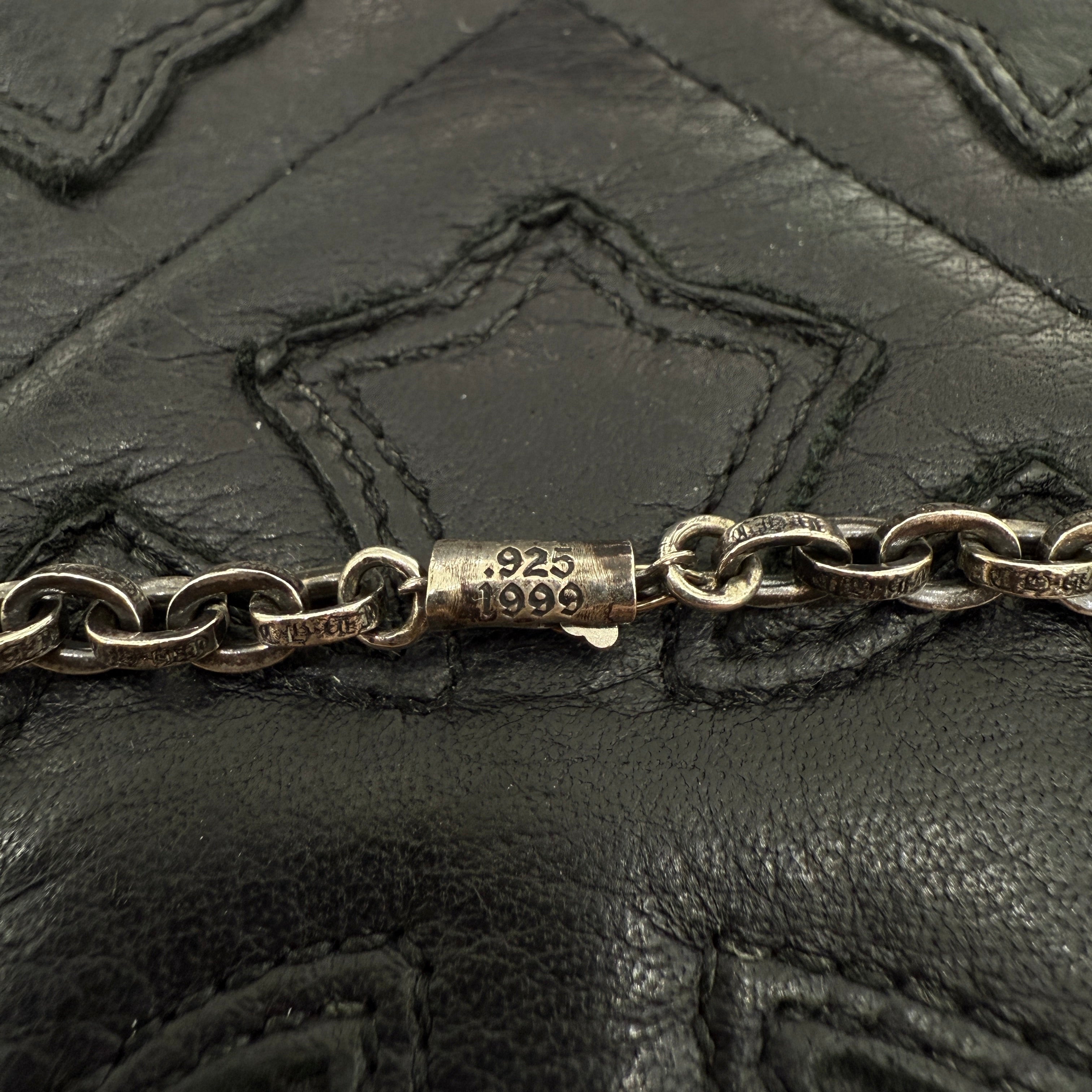 CHROME HEARTS Triple Cross Necklace Pendant Top & Paper Chain 30 Inch クロムハーツ トリプルクロス ネックレス ペンダントトップ&ペーパーチェーン 30インチ