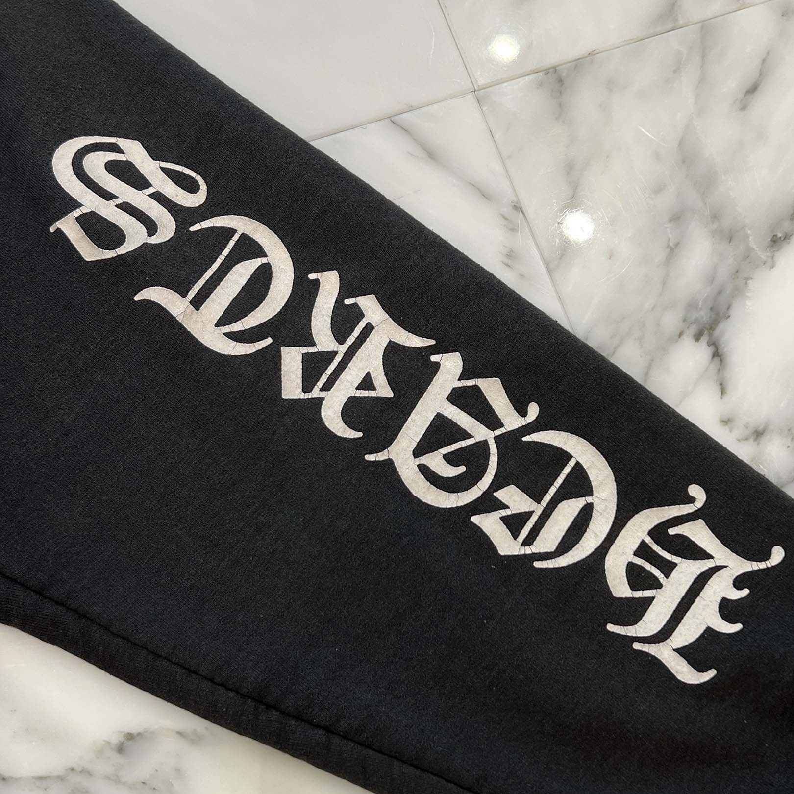 CHROME HEARTS Vine Dagger Logo Print Thermal Hoodie クロムハーツ ヴァインダガー ロゴプリント サーマルフーディー