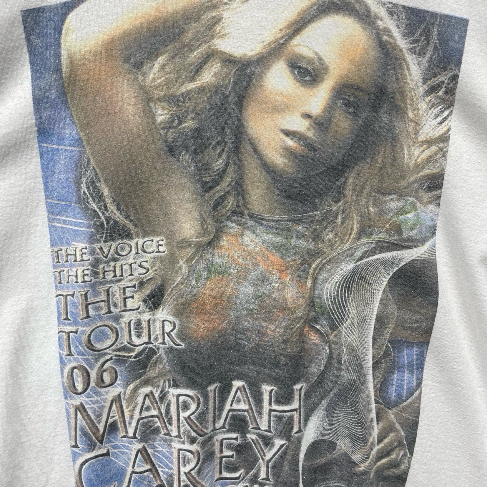 Vintage 00's Mariah Carey The Voice The Hits The Tour 2006 The Adventures Of Mimi S/S Tee Size L