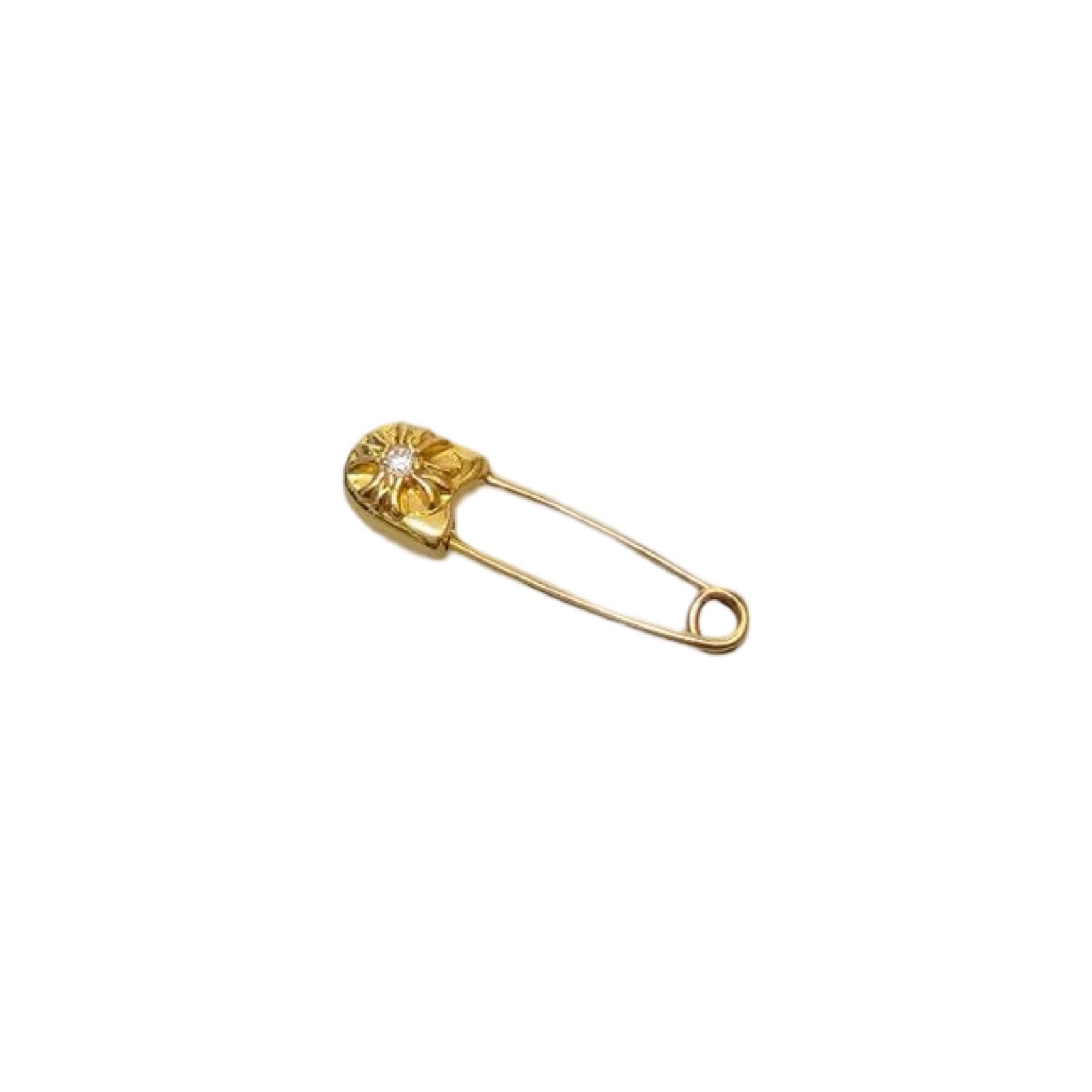 CHROME HEARTS 22K Safety Pin 1 Diamond