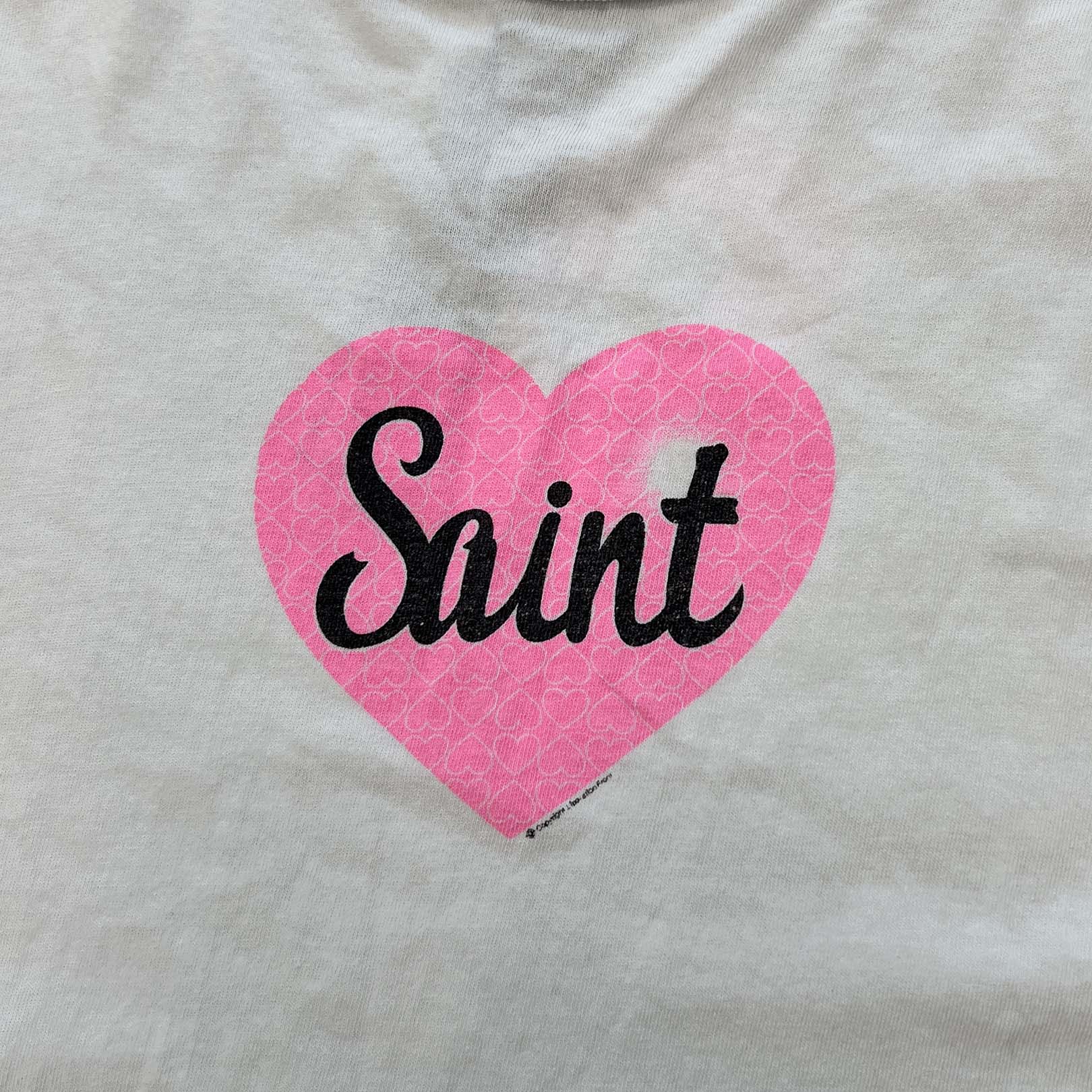 SAINT Mxxxxxx 2025SS Heart Saint Print Tee SM-HR1-0000-019 Size XXL セントマイケル ハートセイントプリントTシャツ サイズXXL